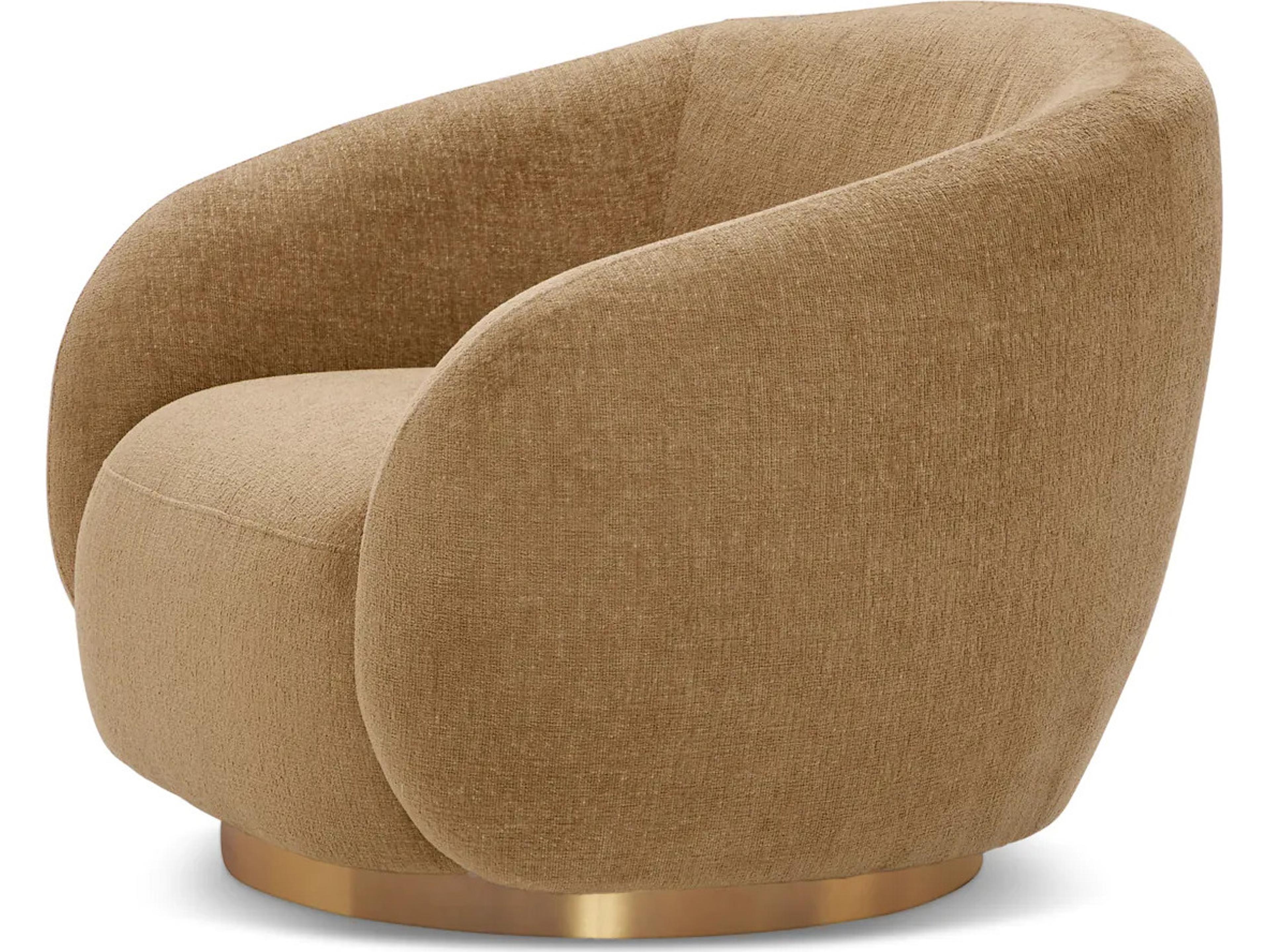 Eichholtz Brice Swivel Chair in Hastings Camel