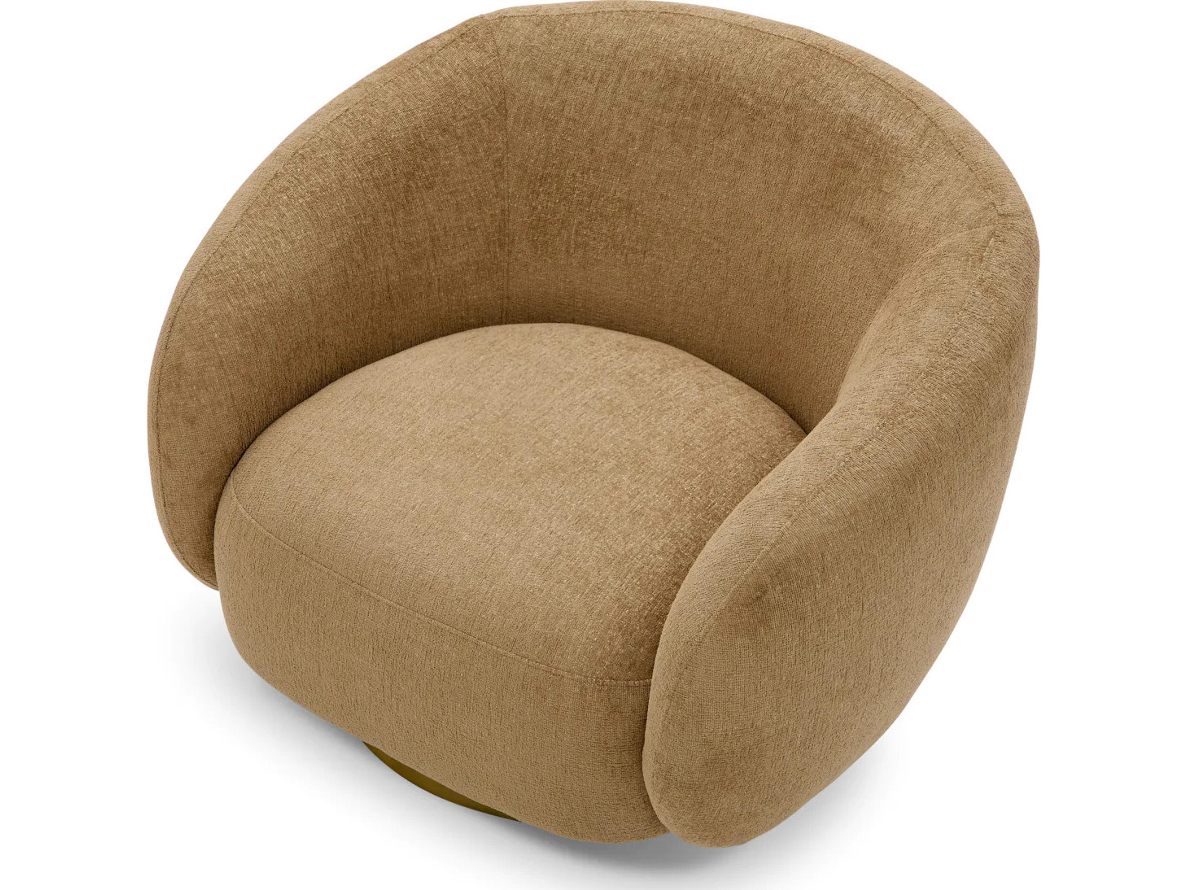 Eichholtz Brice Swivel Chair in Hastings Camel
