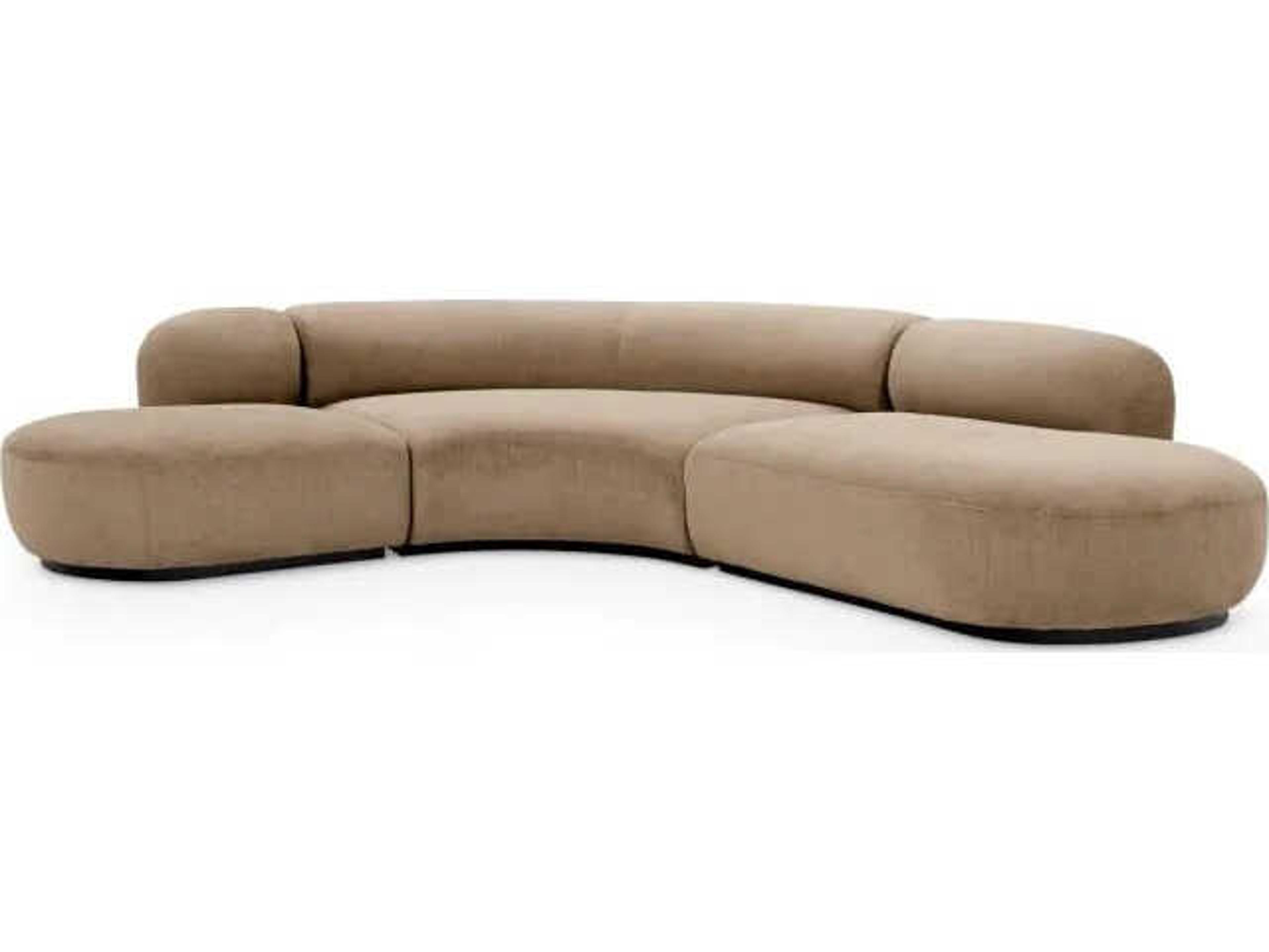 Bjorn Beige Upholstered Sectional Sofa