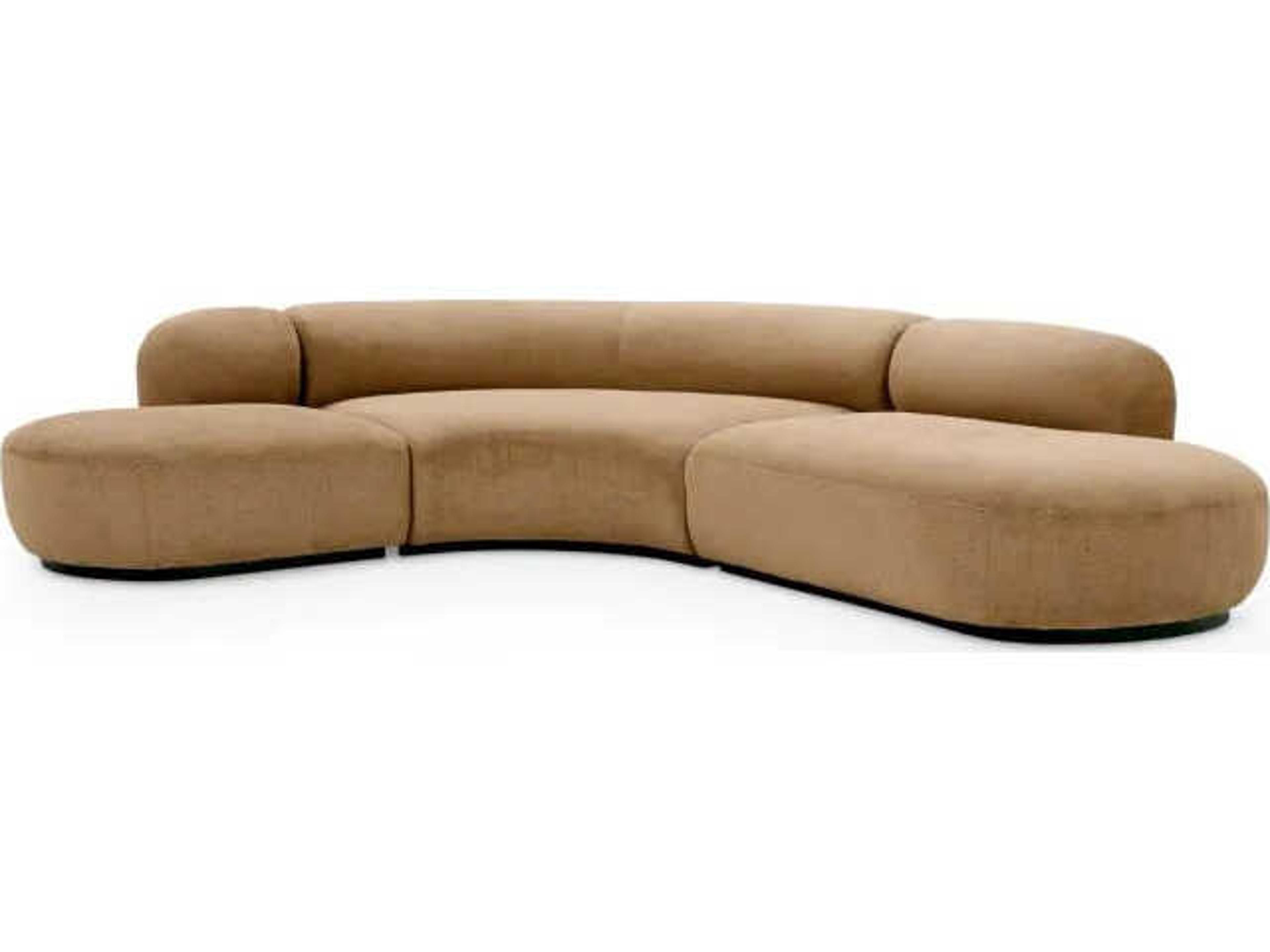 Bjorn Beige Upholstered Sectional Sofa