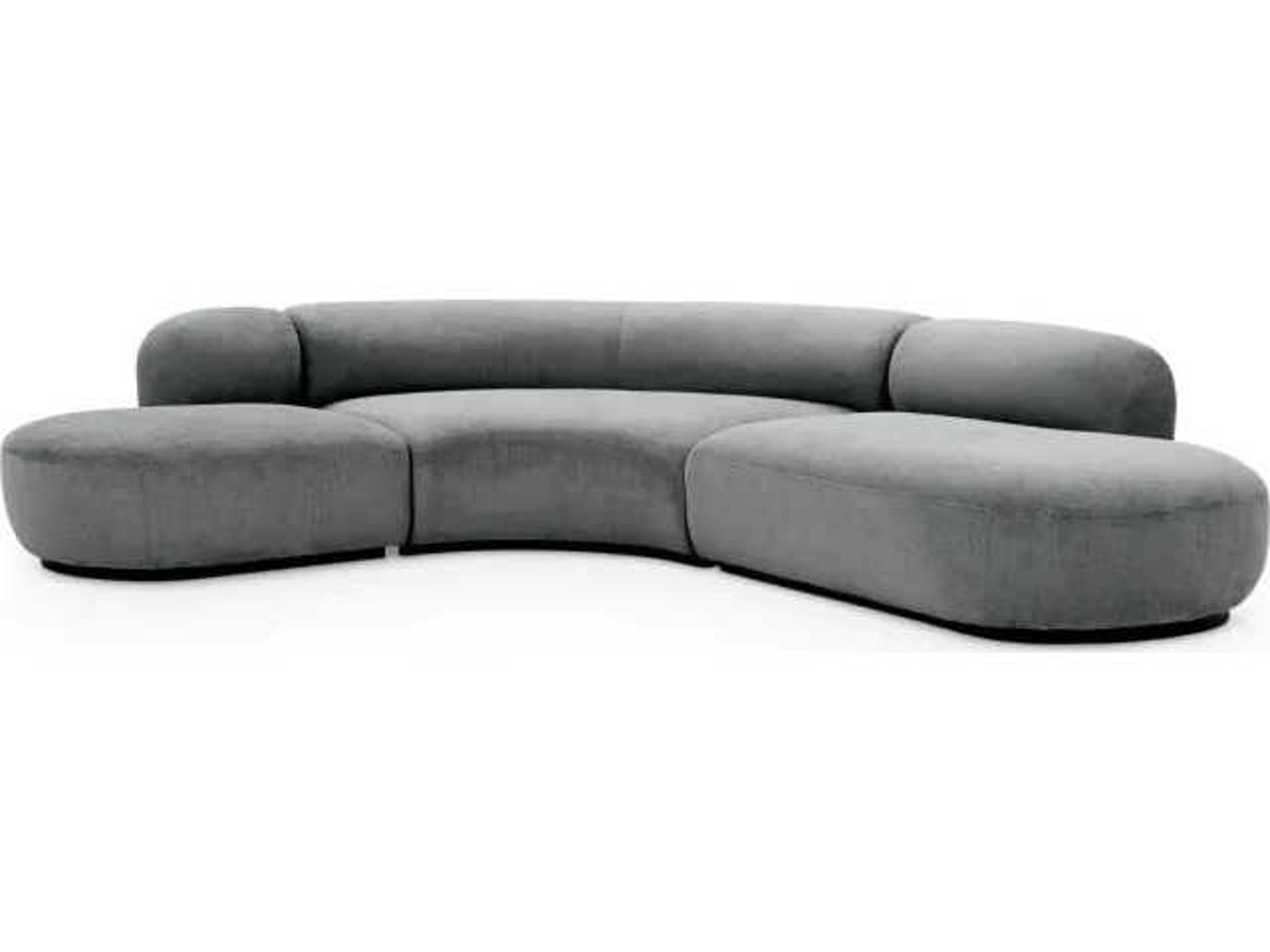 Bjorn Gray Upholstered Sectional Sofa