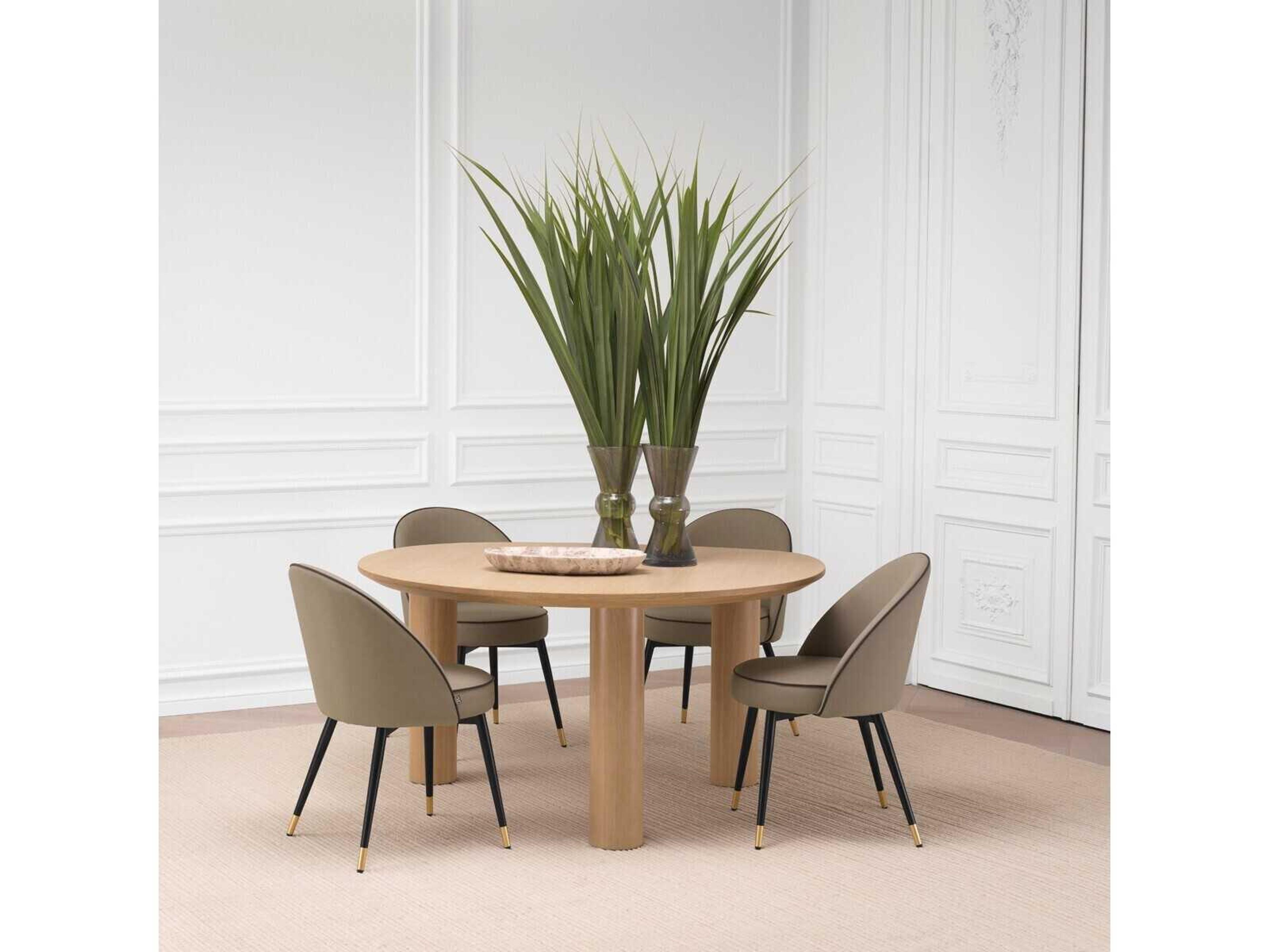 Eichholtz Lombardo Oak Wood Dining Room Set