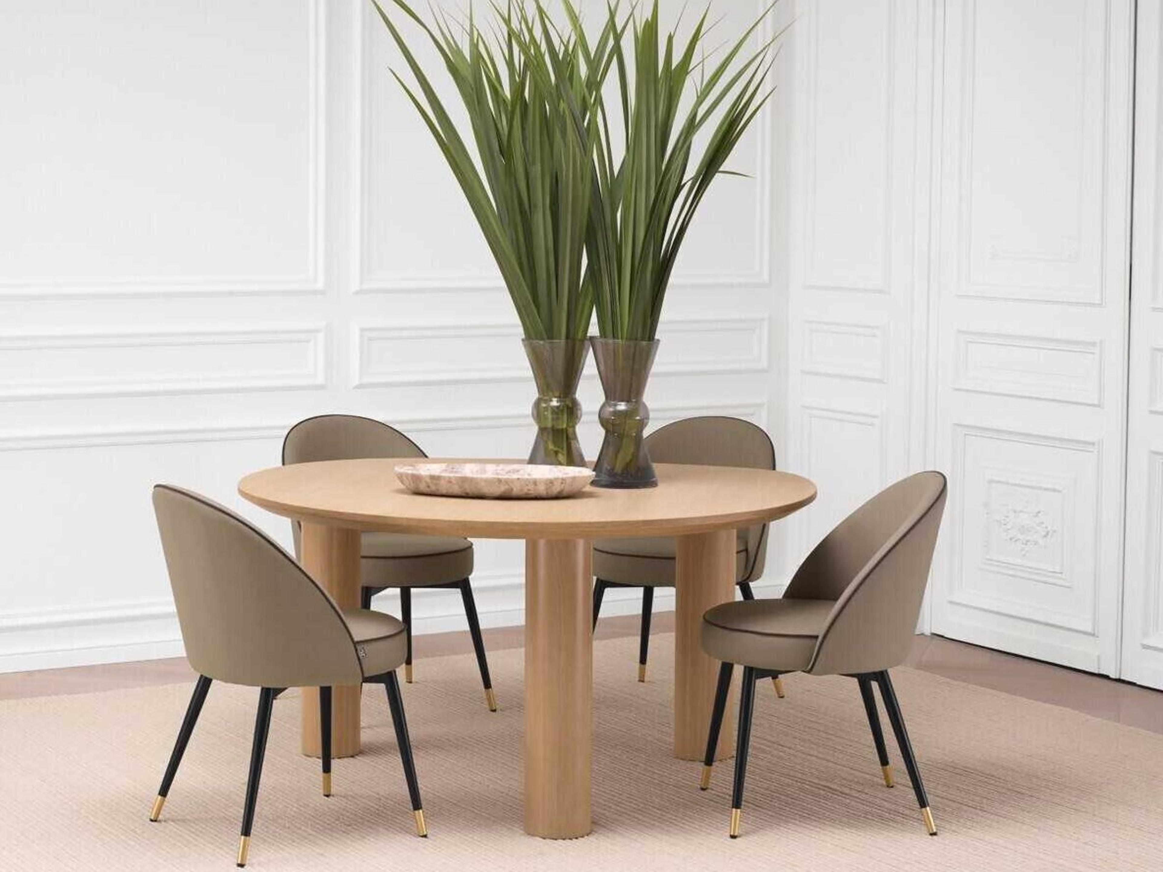 Lombardo Oak Wood Dining Room Set