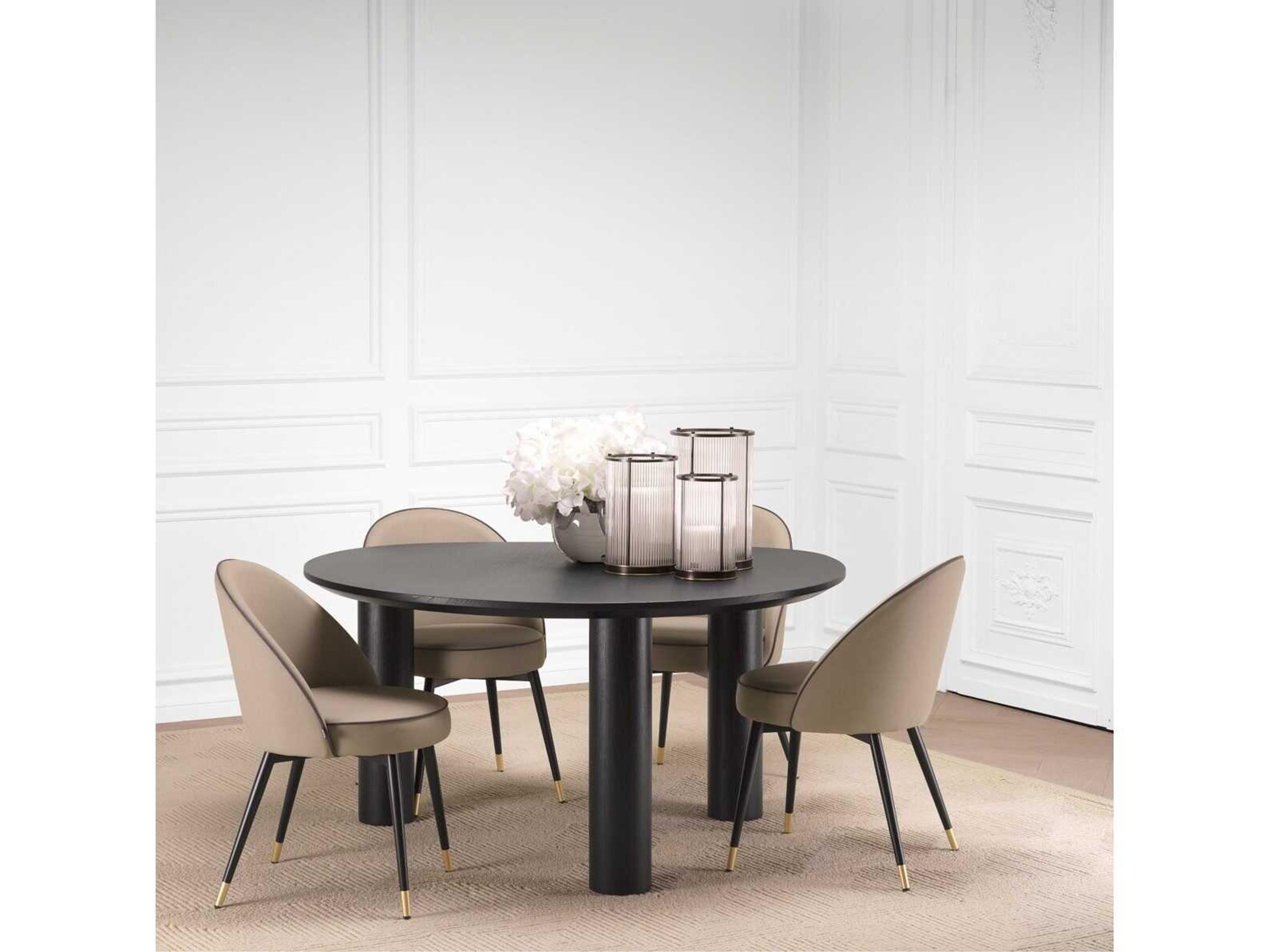 Eichholtz Lombardo Oak Wood Dining Room Set