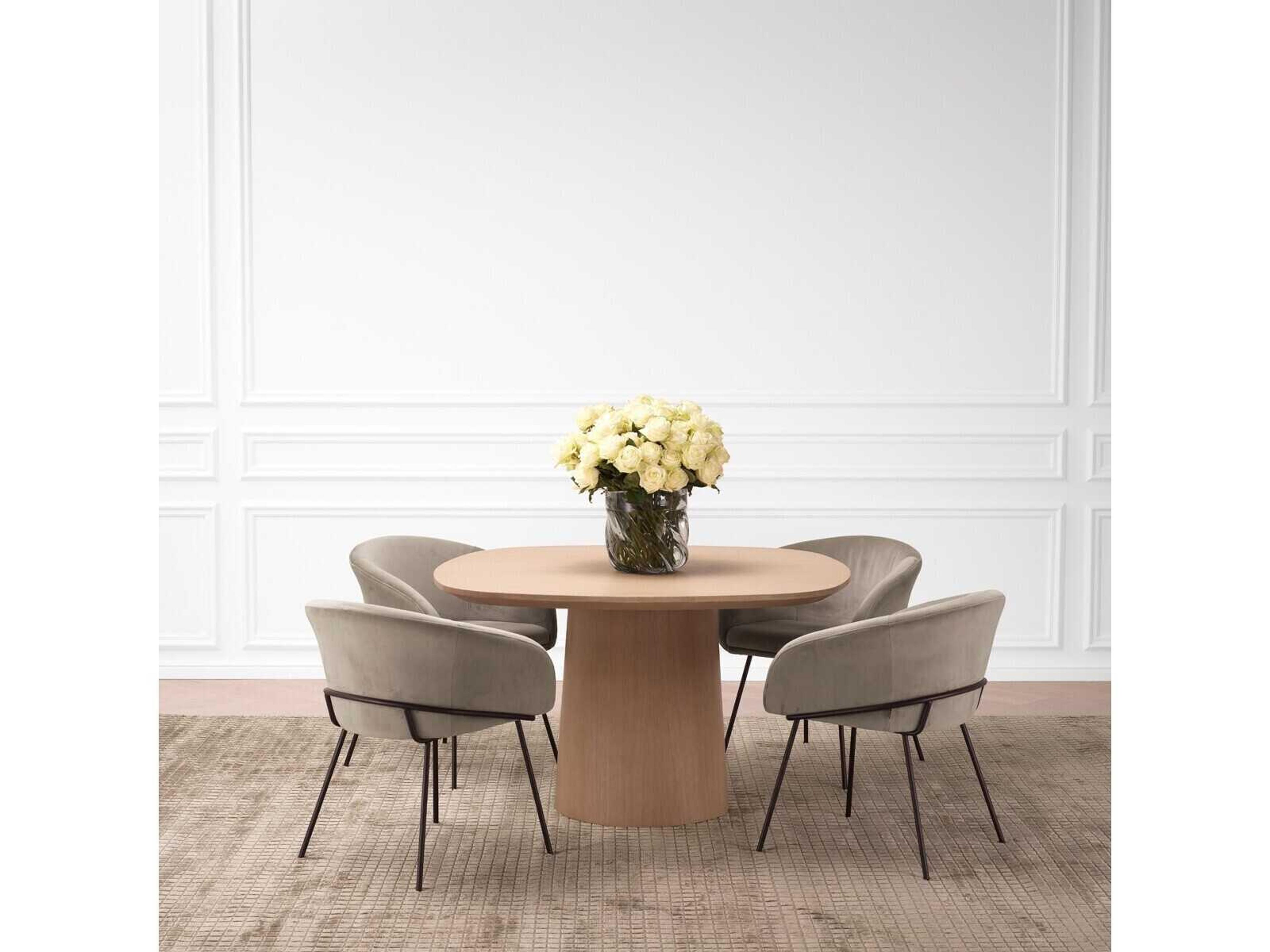 Eichholtz Motto Oak Wood Dining Room Set