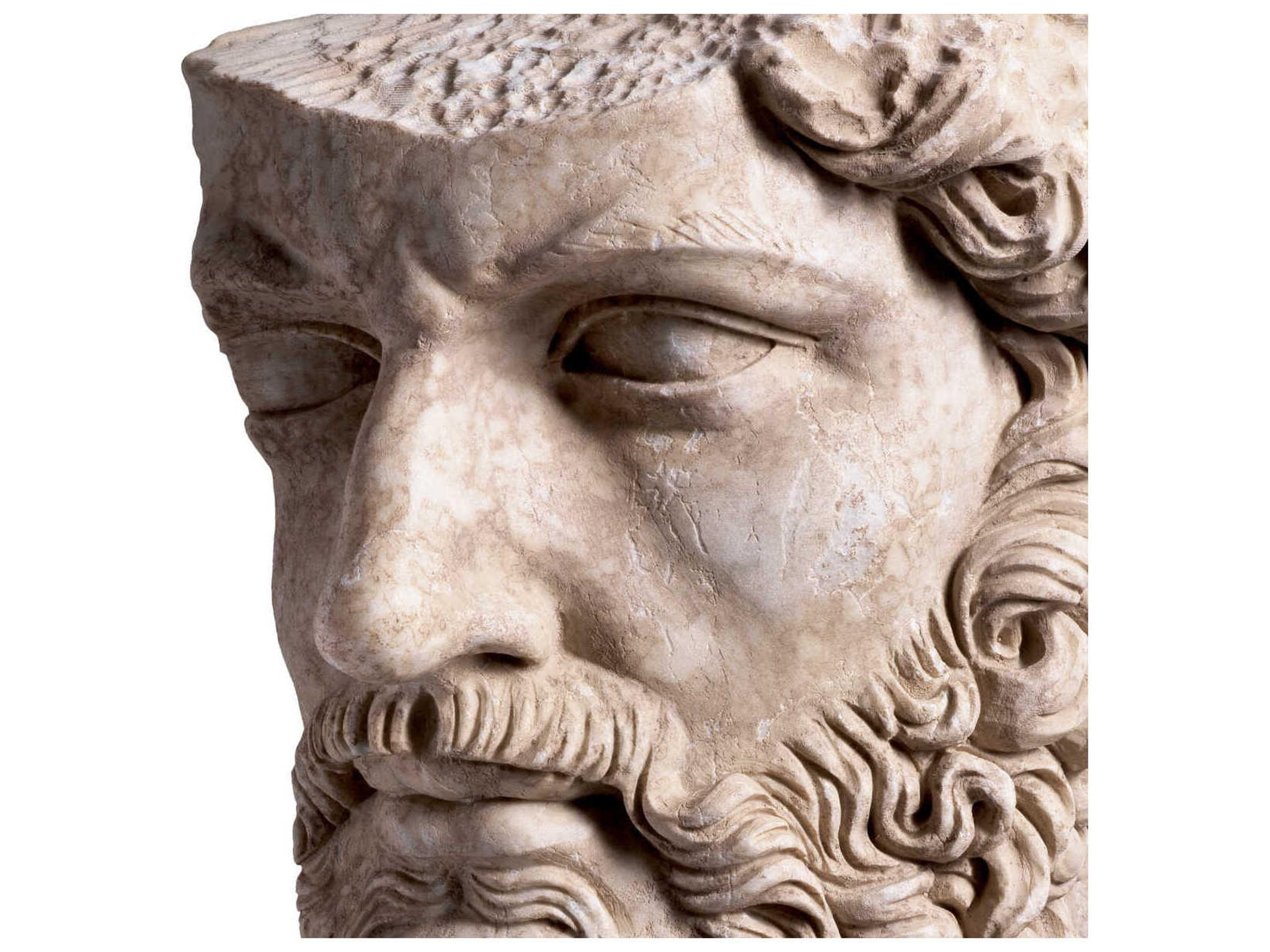 Eichholtz Statues Marble Black Metal Base Sculpture