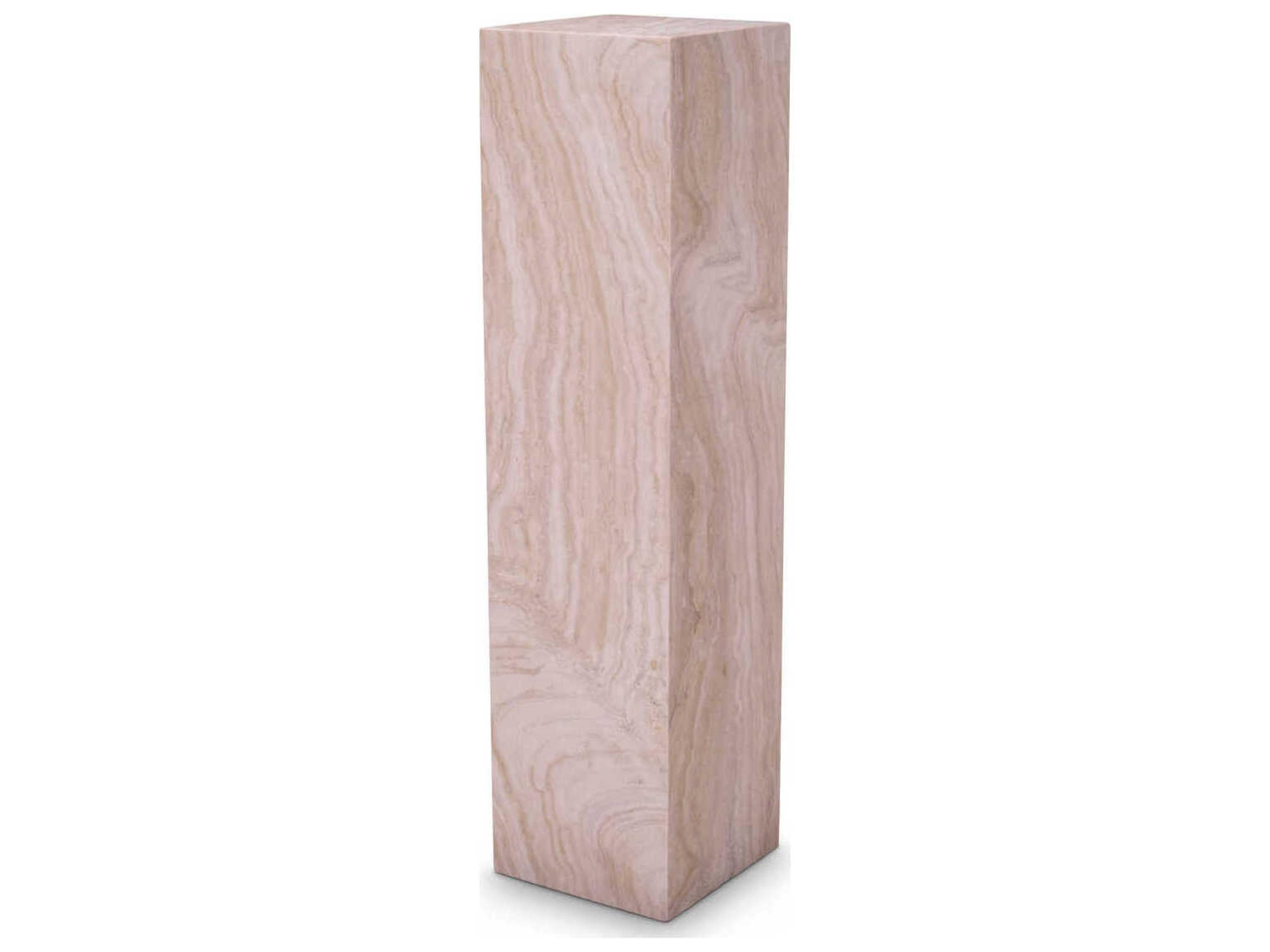 Lucca L Column Travertine Display Pedestal