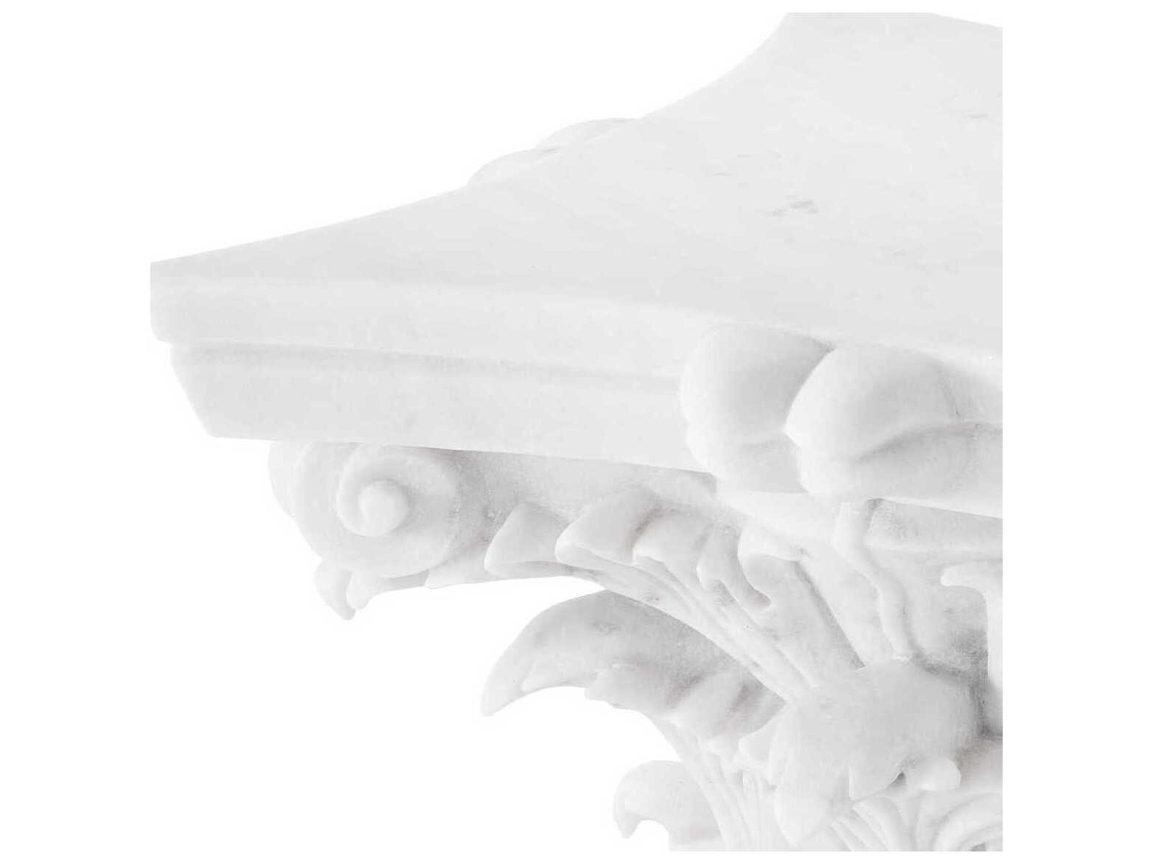 Eichholtz Acanthus Square White Marble Coffee Table