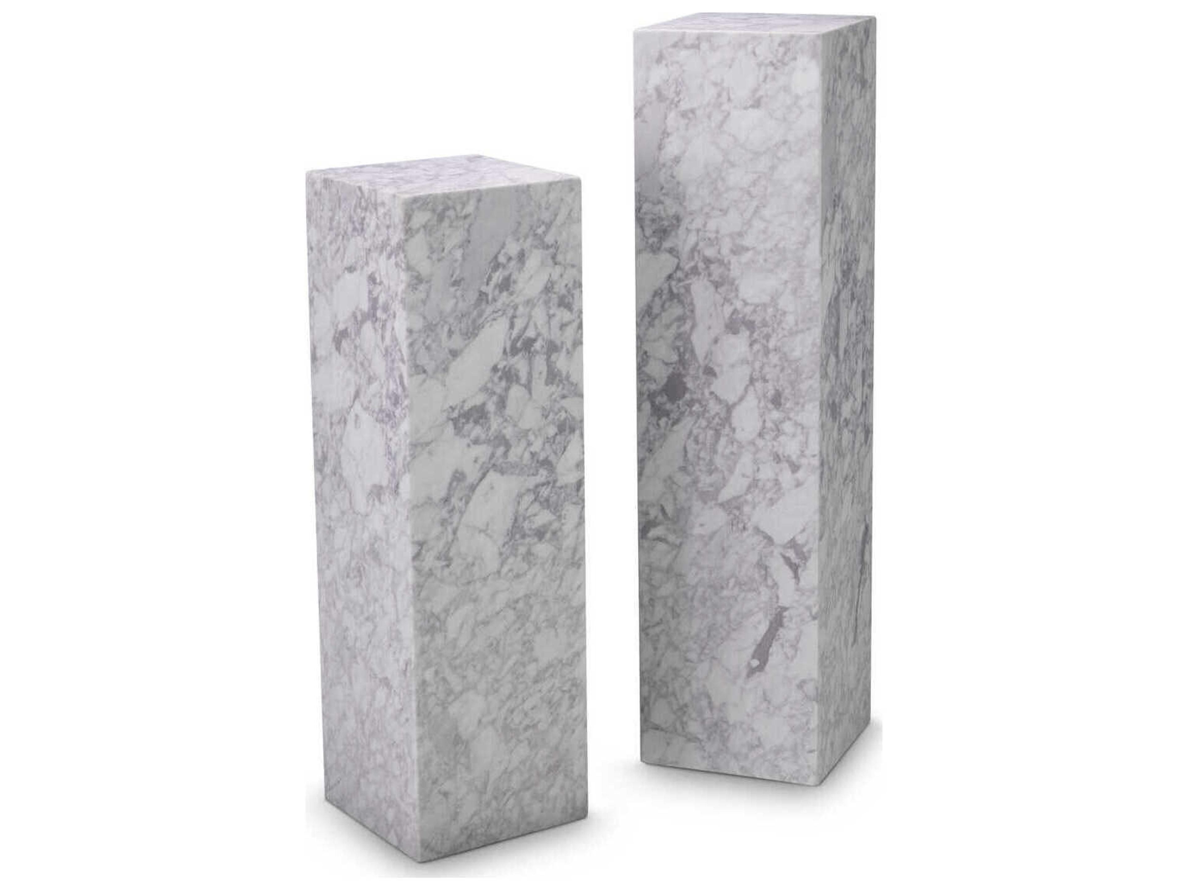 Eichholtz Columns White Marble Decorative Accent