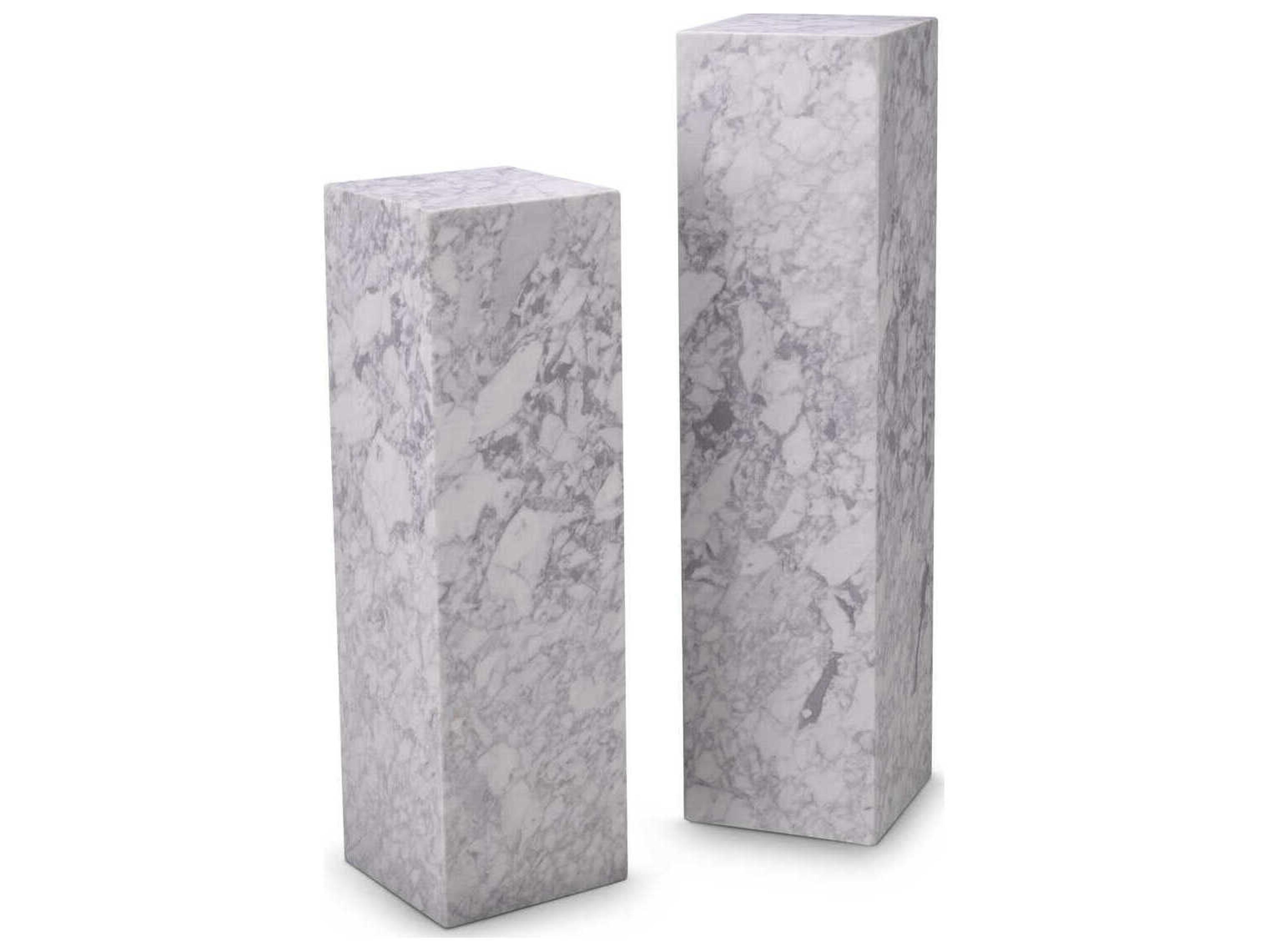 Eichholtz Columns White Marble Decorative Accent