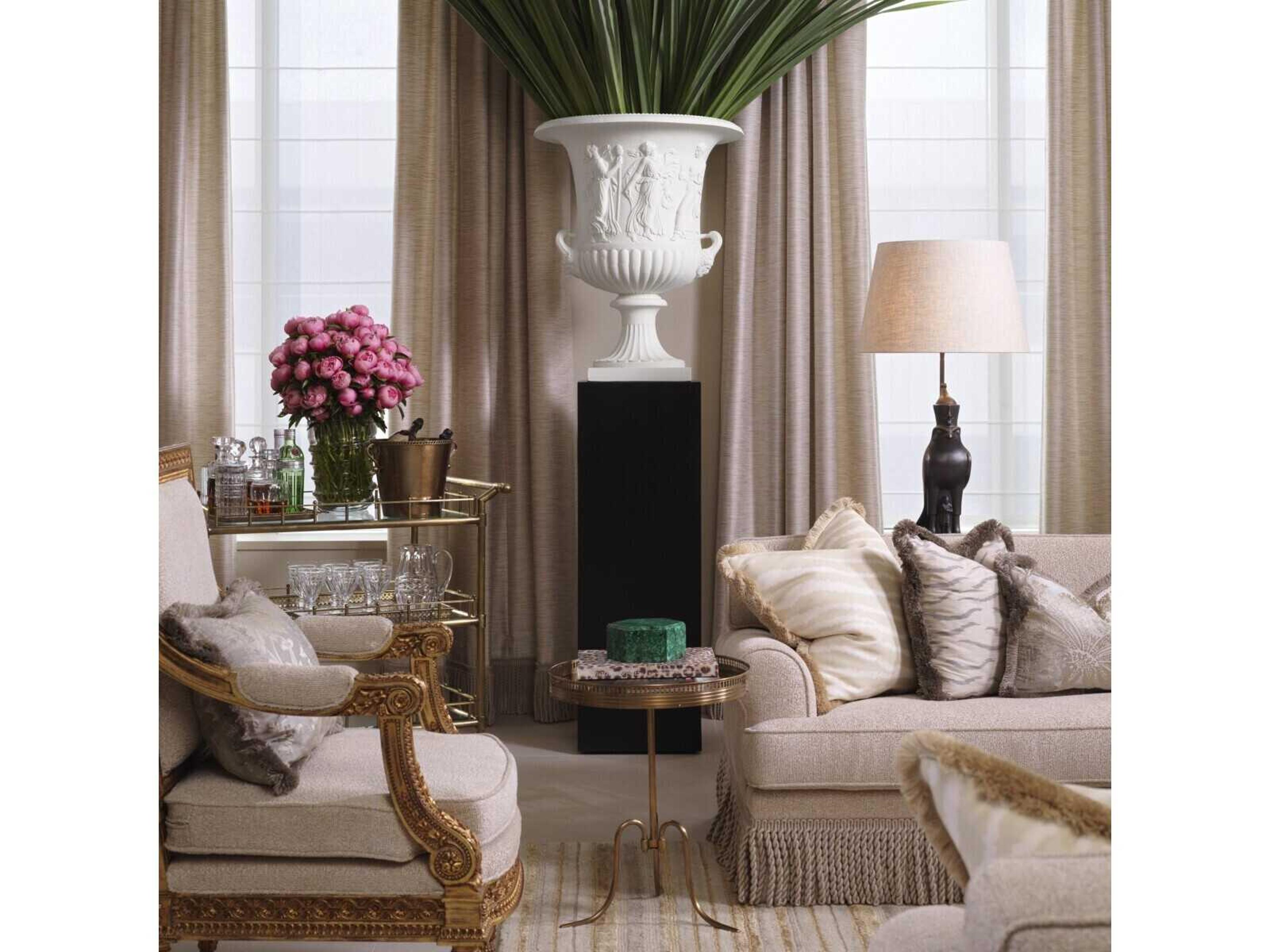 Eichholtz Columns Black Veneer Decorative Accent