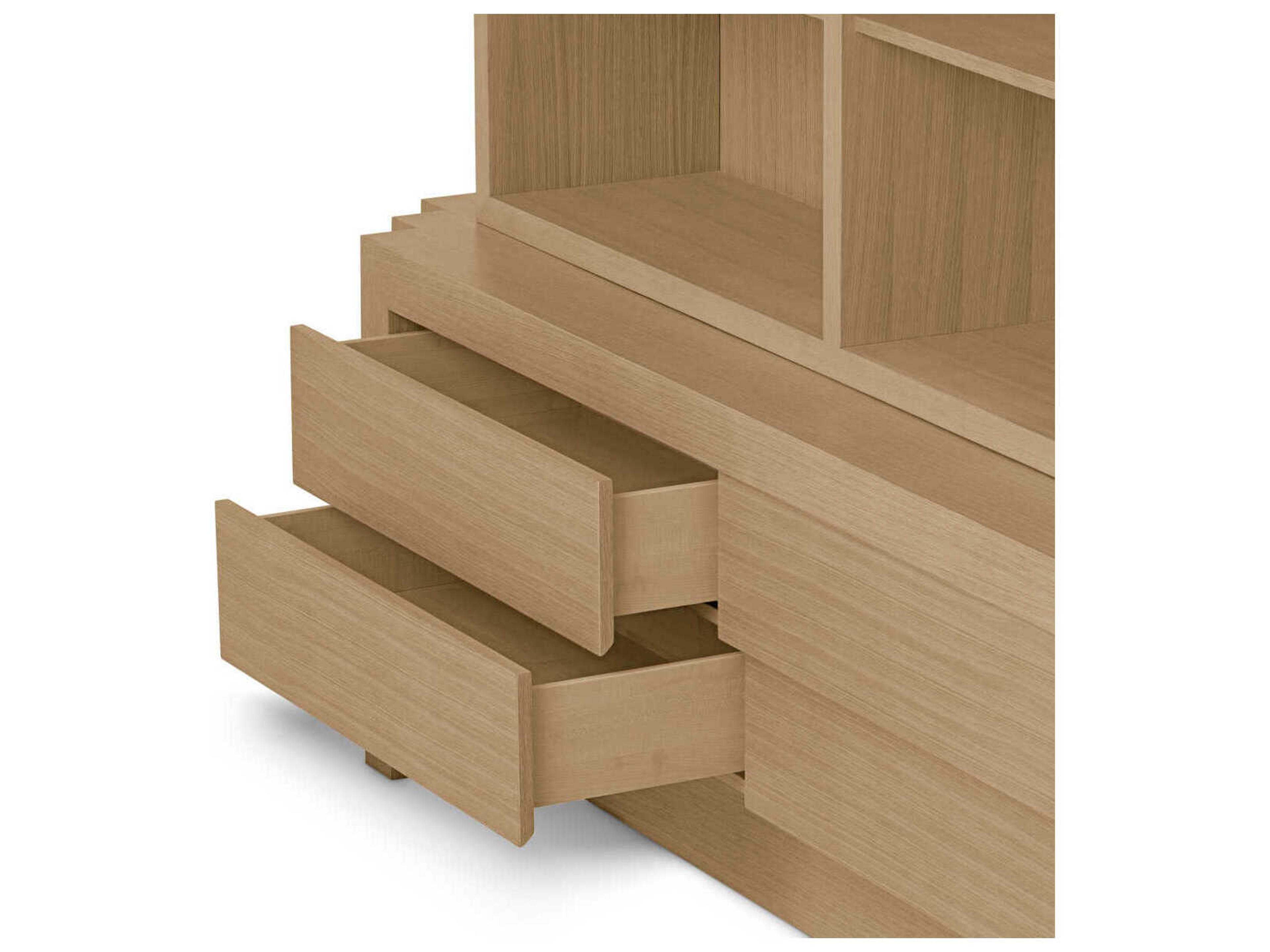 Eichholtz Metropolitan Oak Wood Natural Veneer Display Cabinet