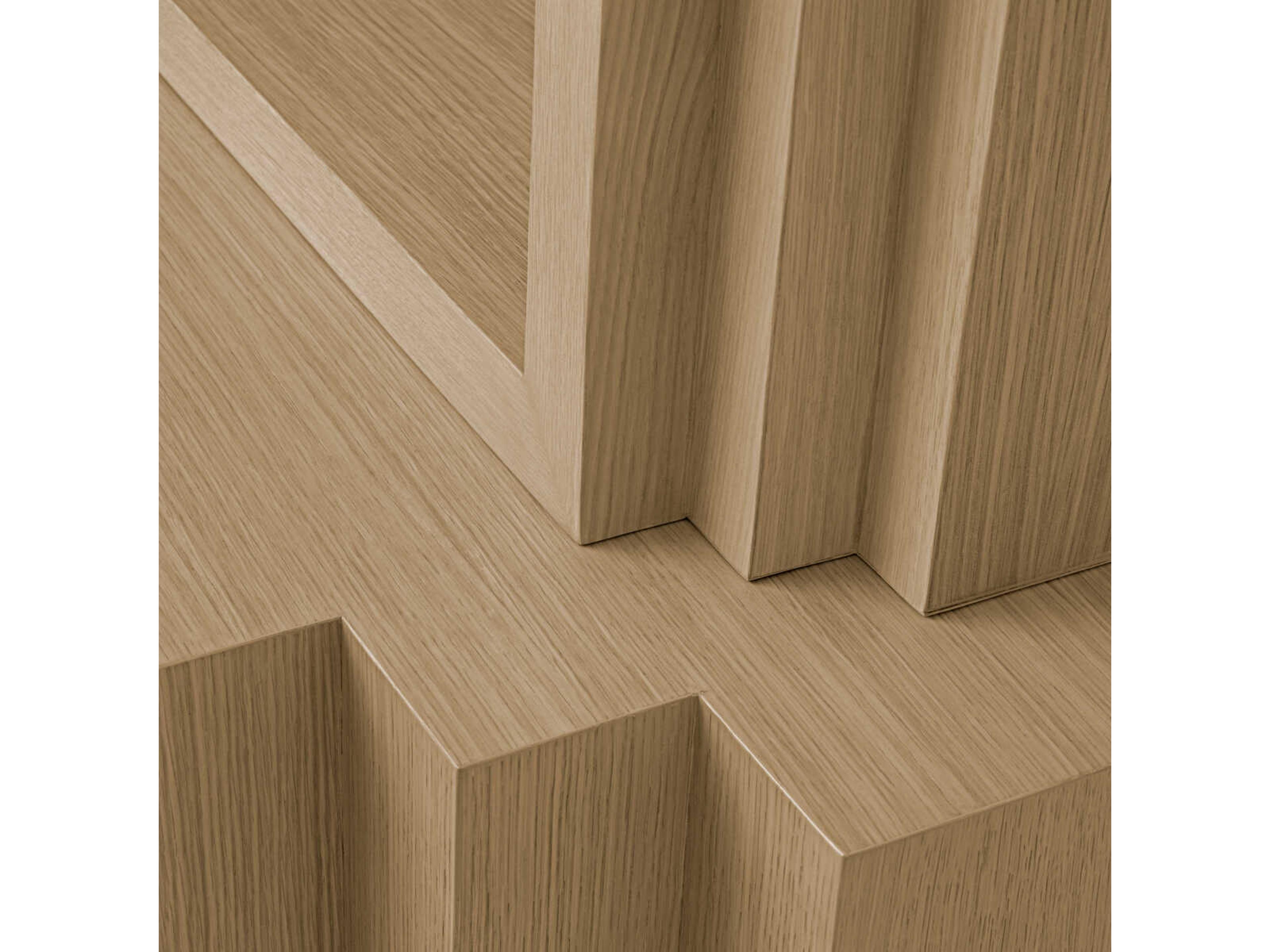 Eichholtz Metropolitan Oak Wood Natural Veneer Display Cabinet