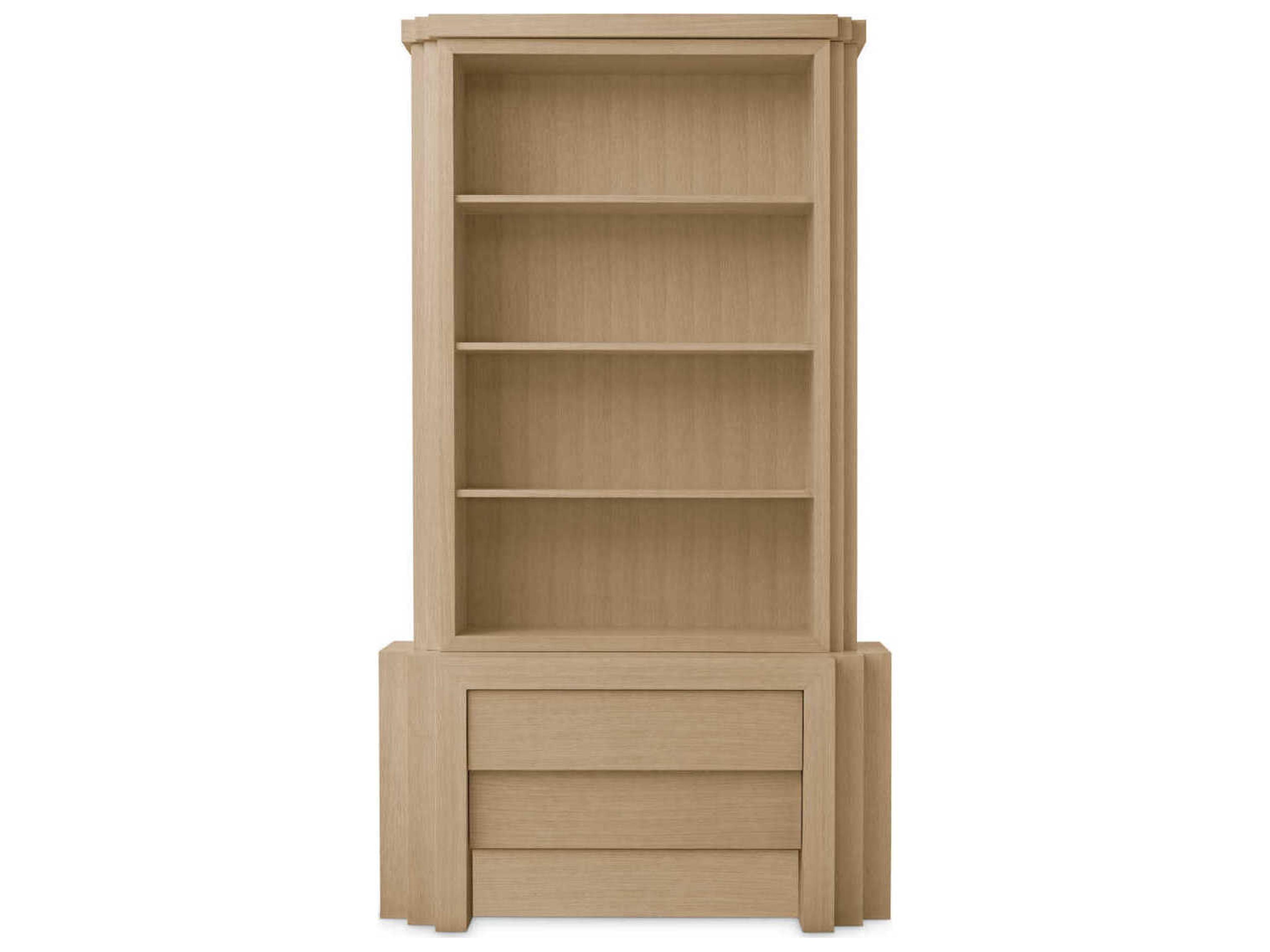 Eichholtz Metropolitan Oak Wood Natural Veneer Display Cabinet