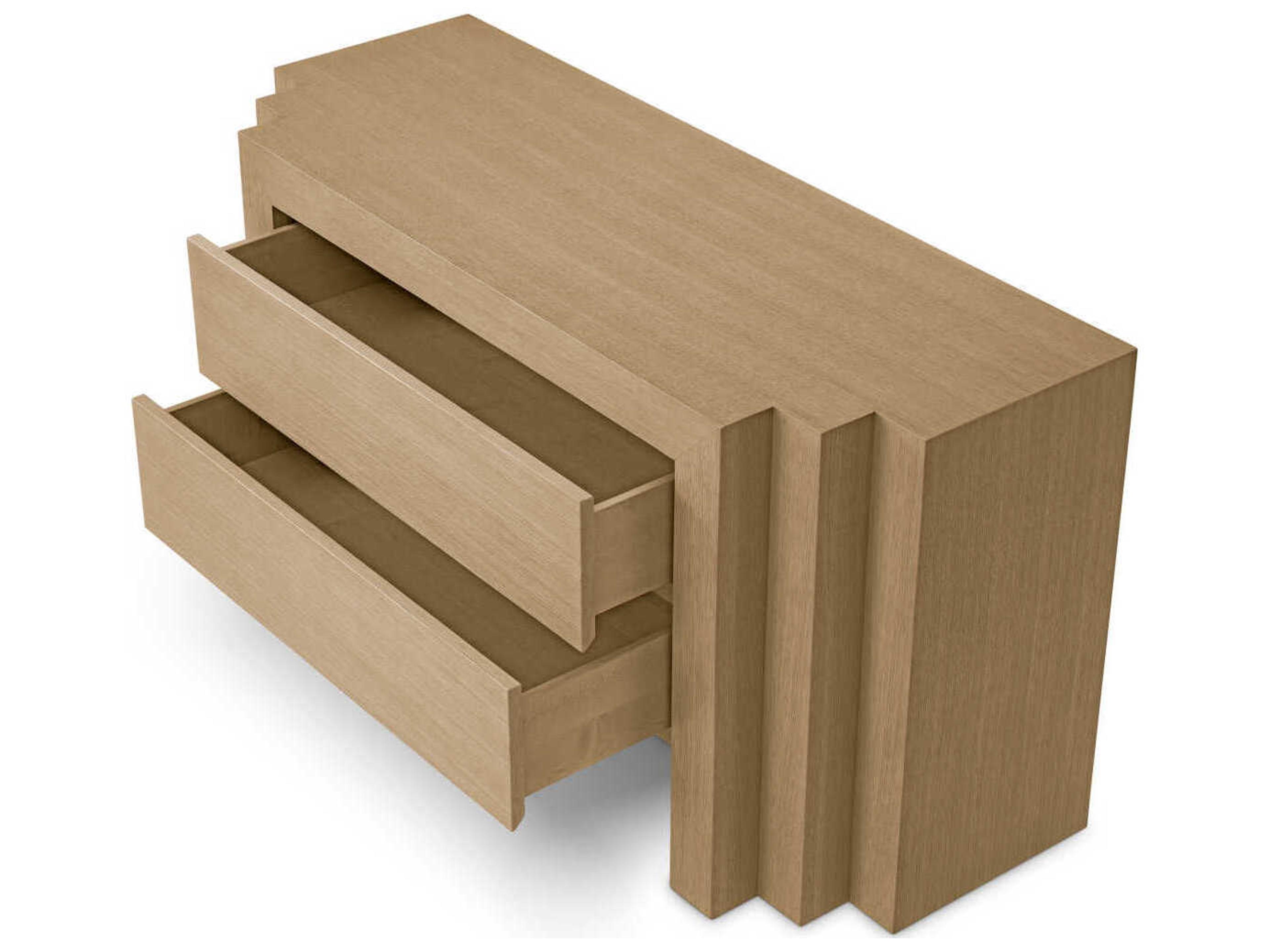 Eichholtz Metropolitan 3-Drawers Oak Wood Double Dresser