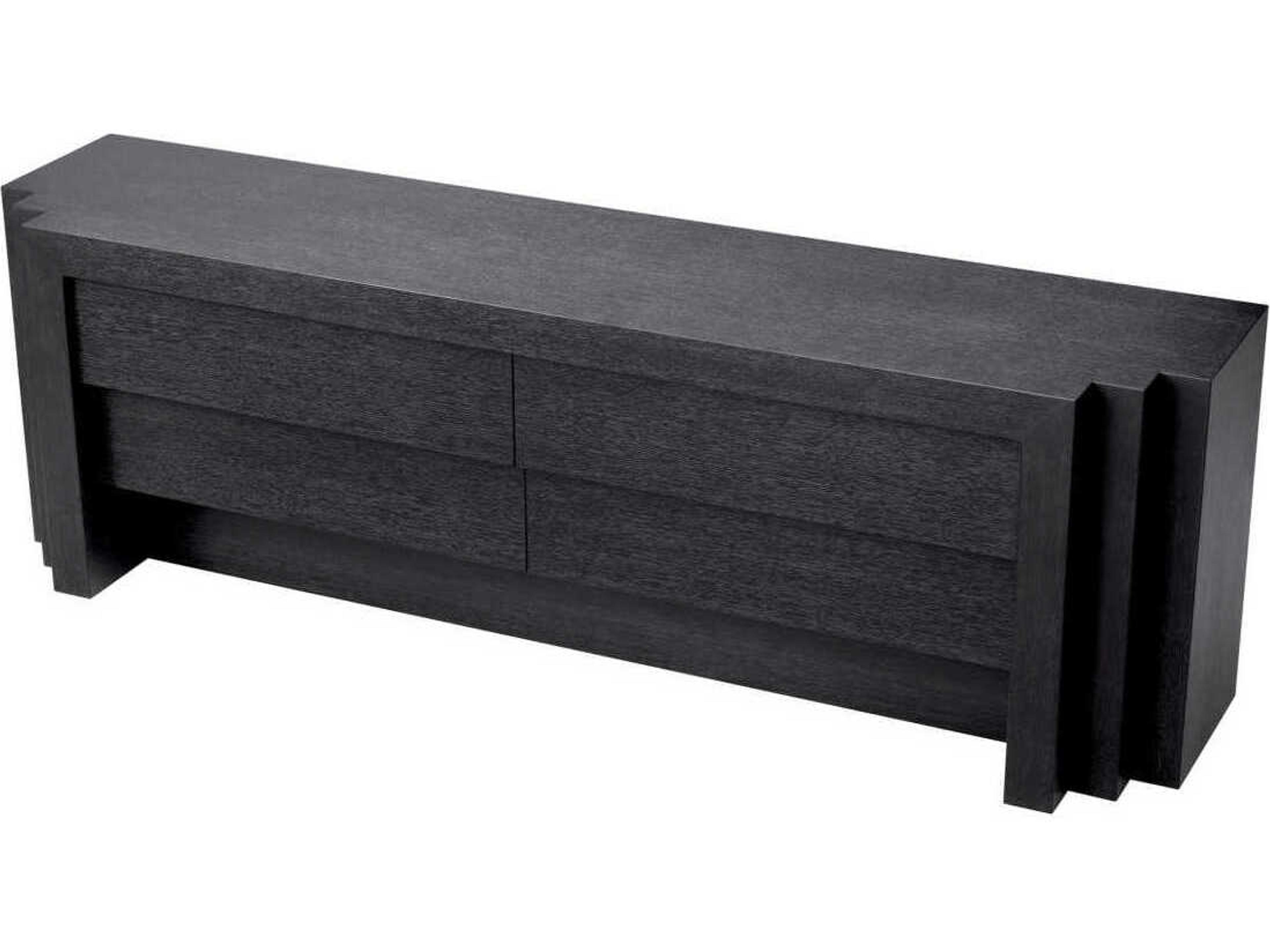 Eichholtz Metropolitan 4-Drawers Gray Oak Wood Dresser