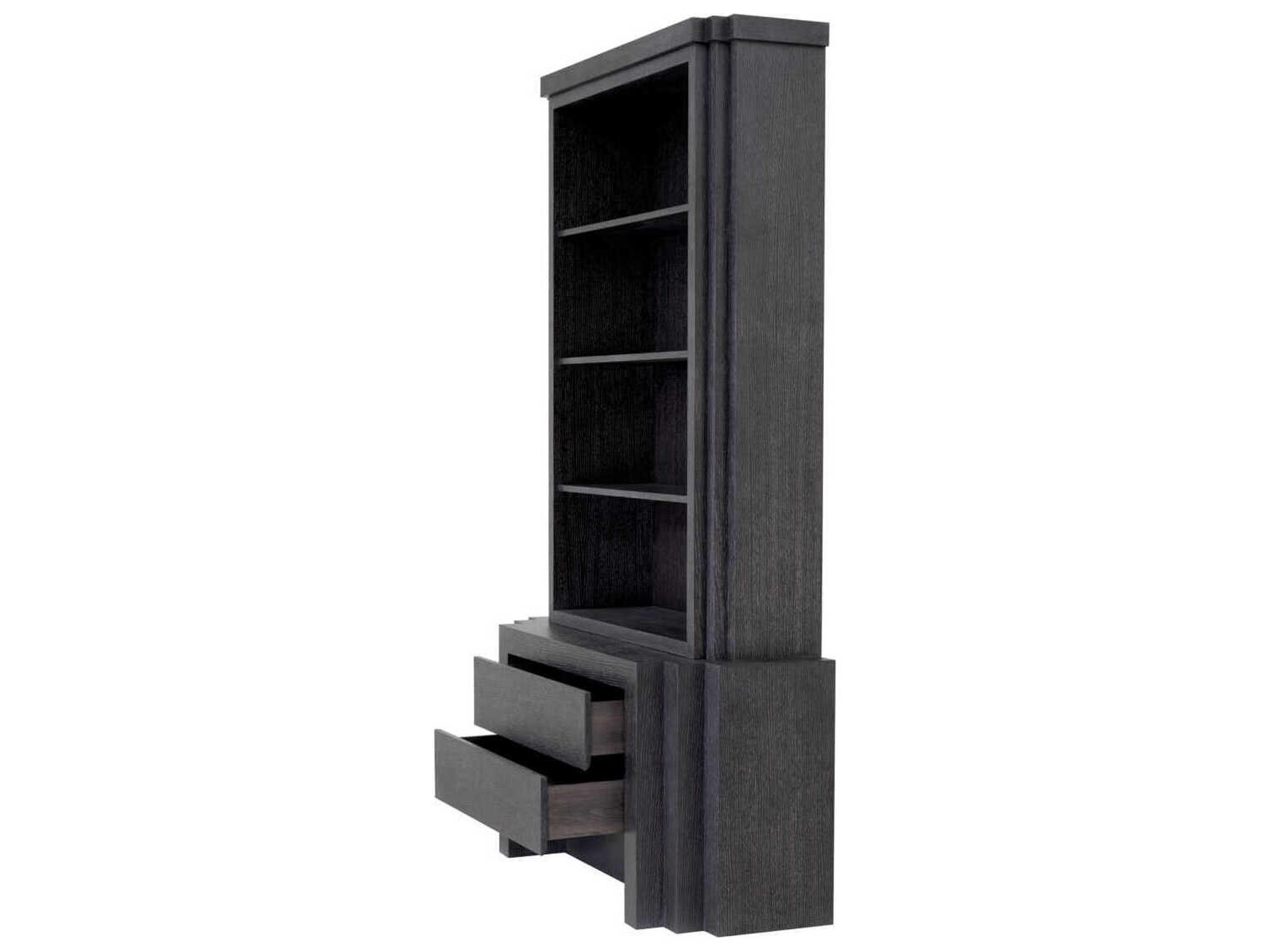 Eichholtz Metropolitan Oak Wood Natural Veneer Display Cabinet