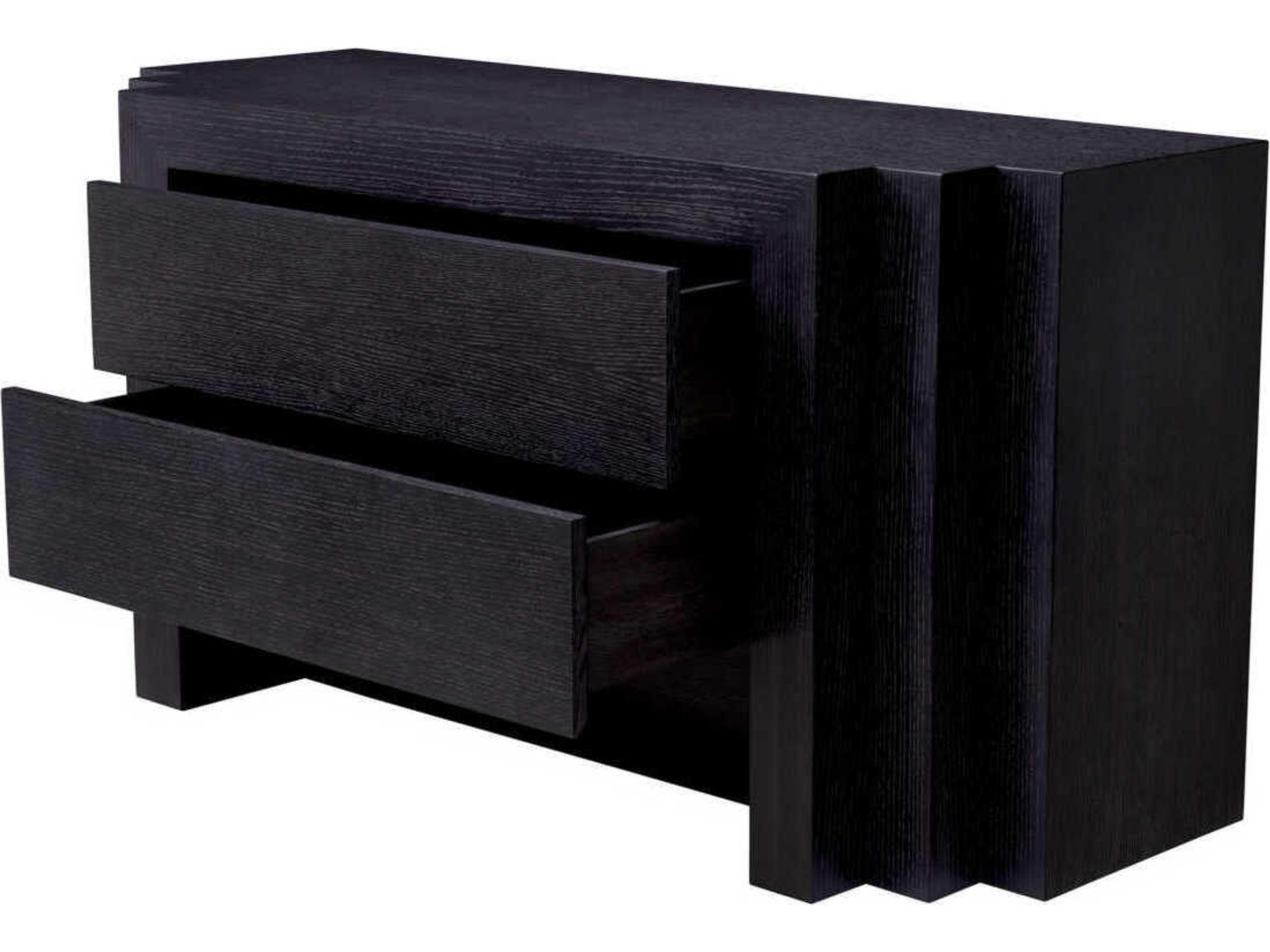 Eichholtz Metropolitan 3-Drawers Gray Oak Wood Double Dresser