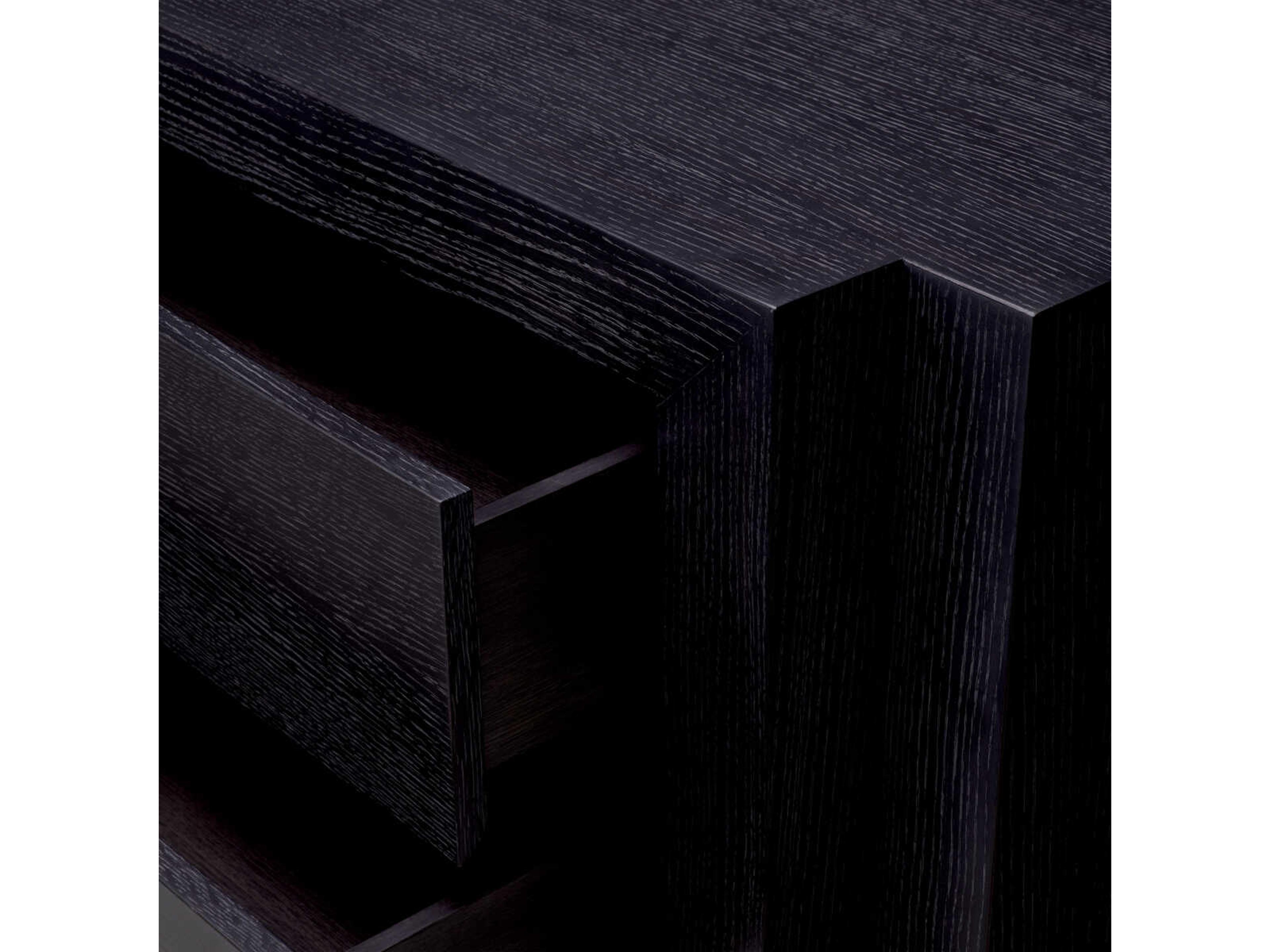 Eichholtz Metropolitan 3-Drawers Gray Oak Wood Double Dresser