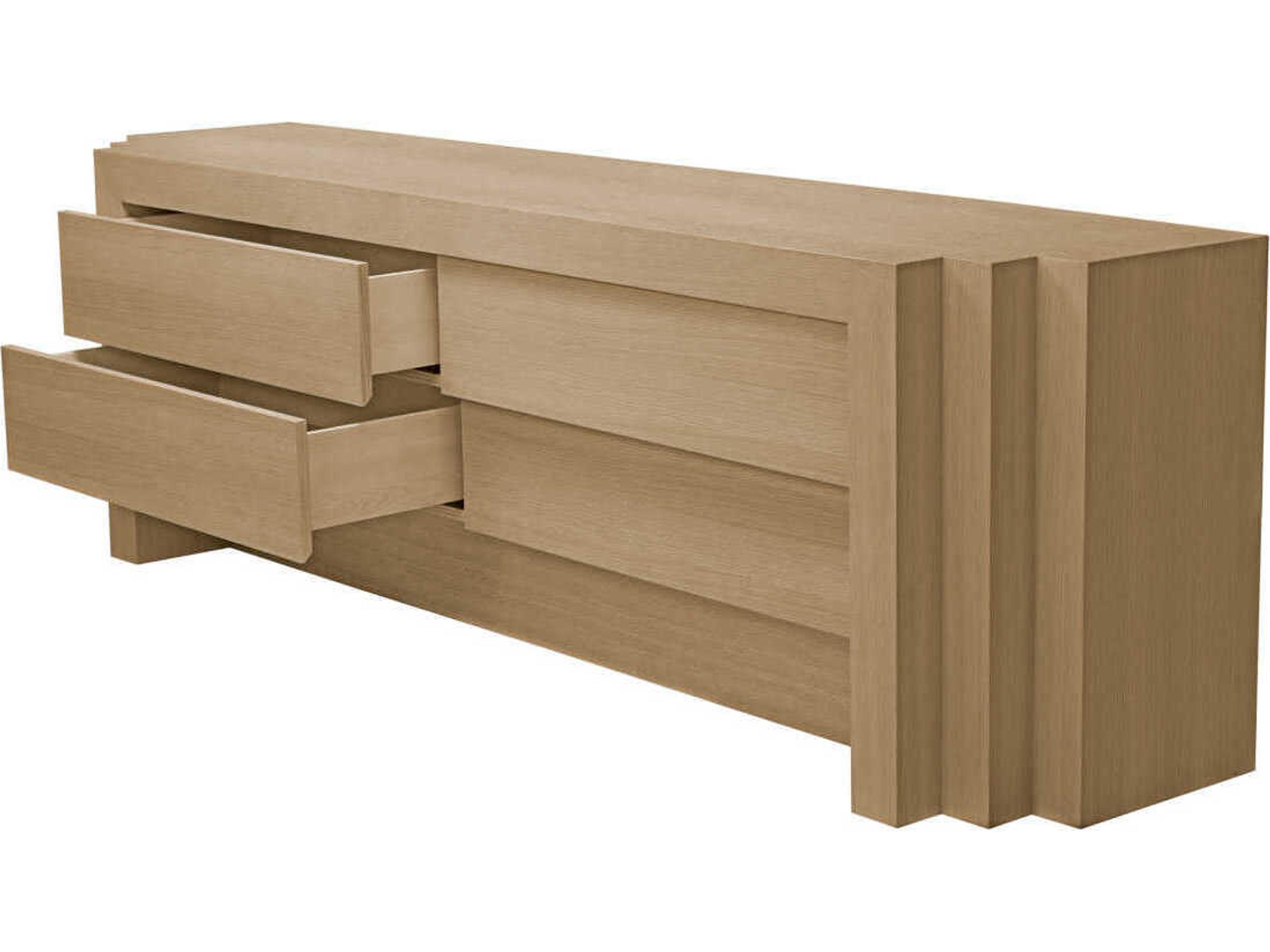 Eichholtz Metropolitan 4-Drawers Oak Wood Dresser