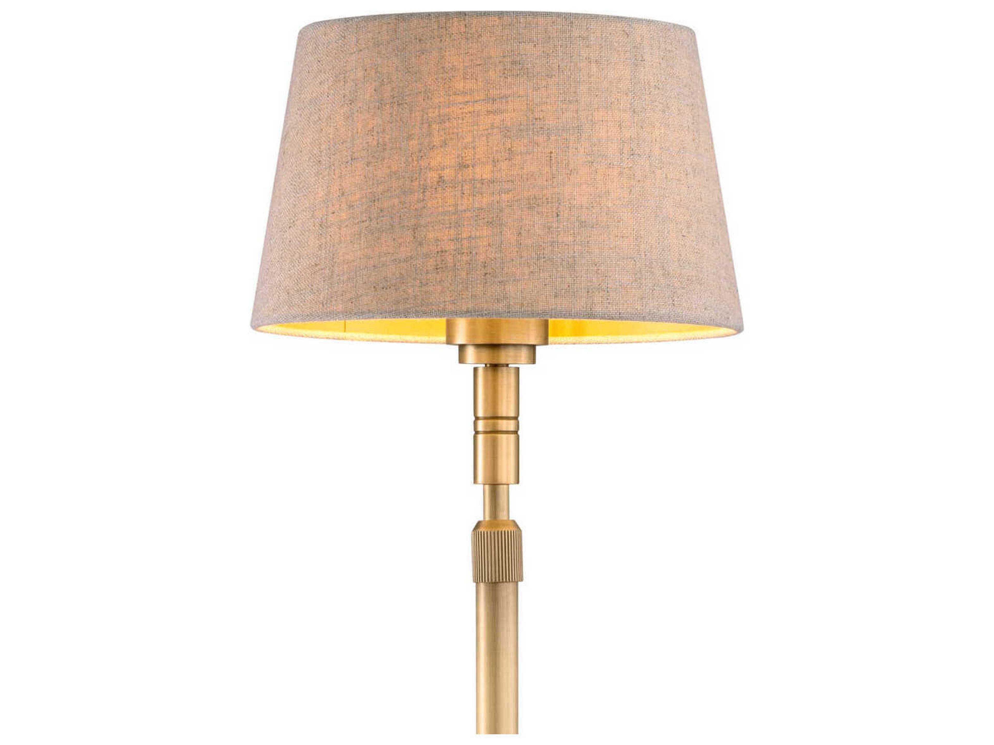 Eichholtz Tryon Brushed Brass Floor Lamp