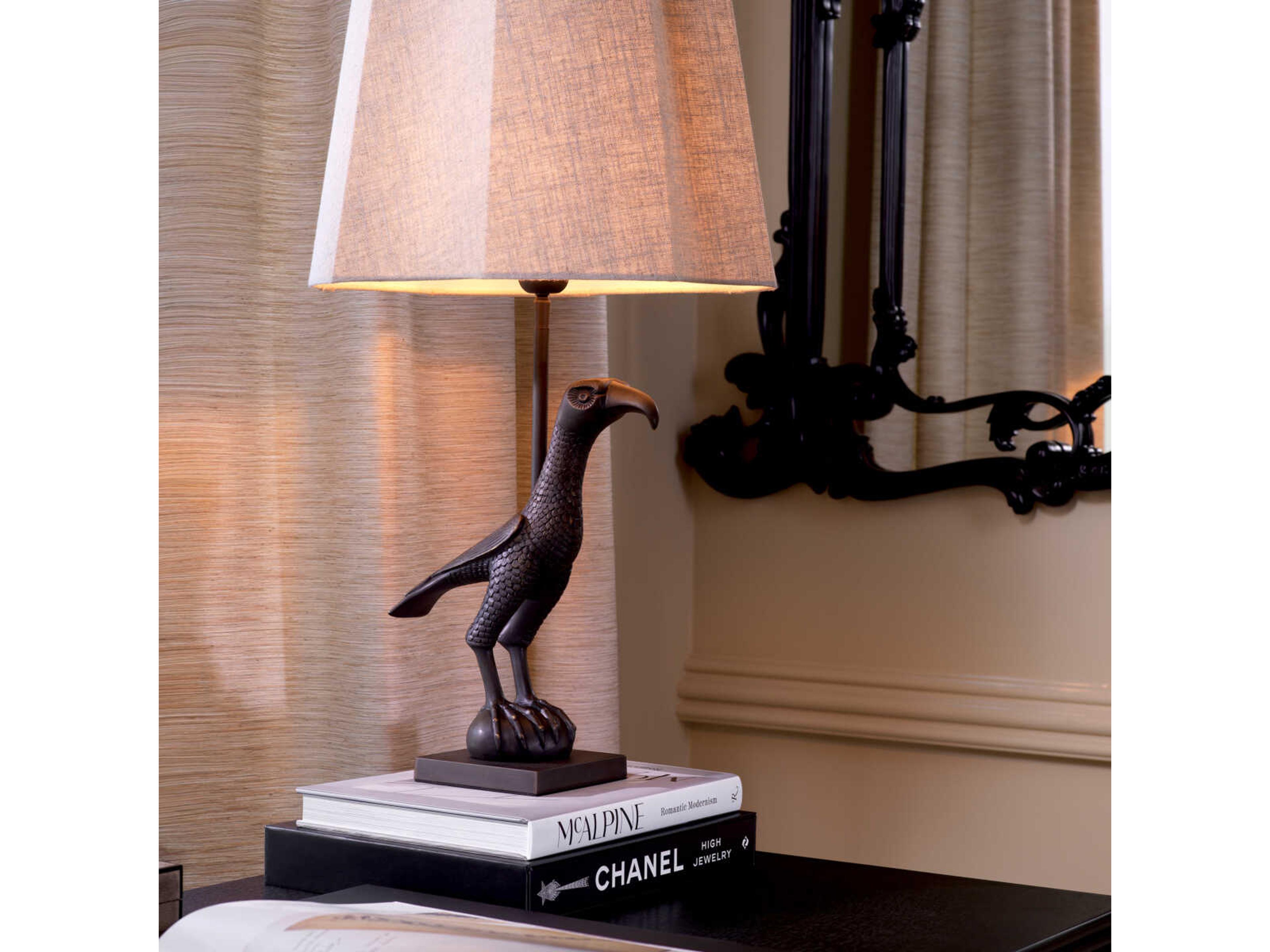 Eichholtz Falcon Copper Bronze Traditional Table Lamp