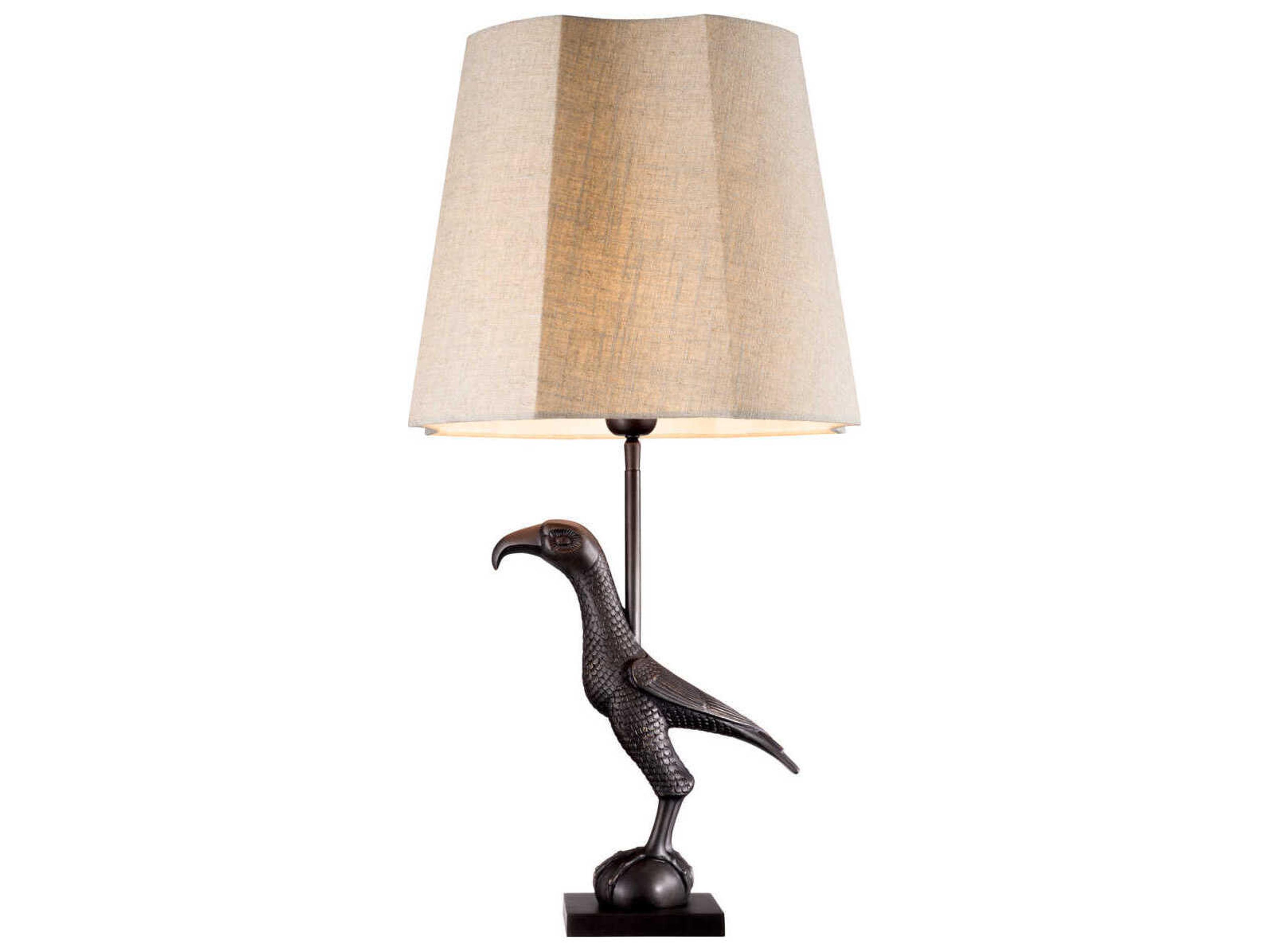 Eichholtz Falcon Copper Bronze Traditional Table Lamp