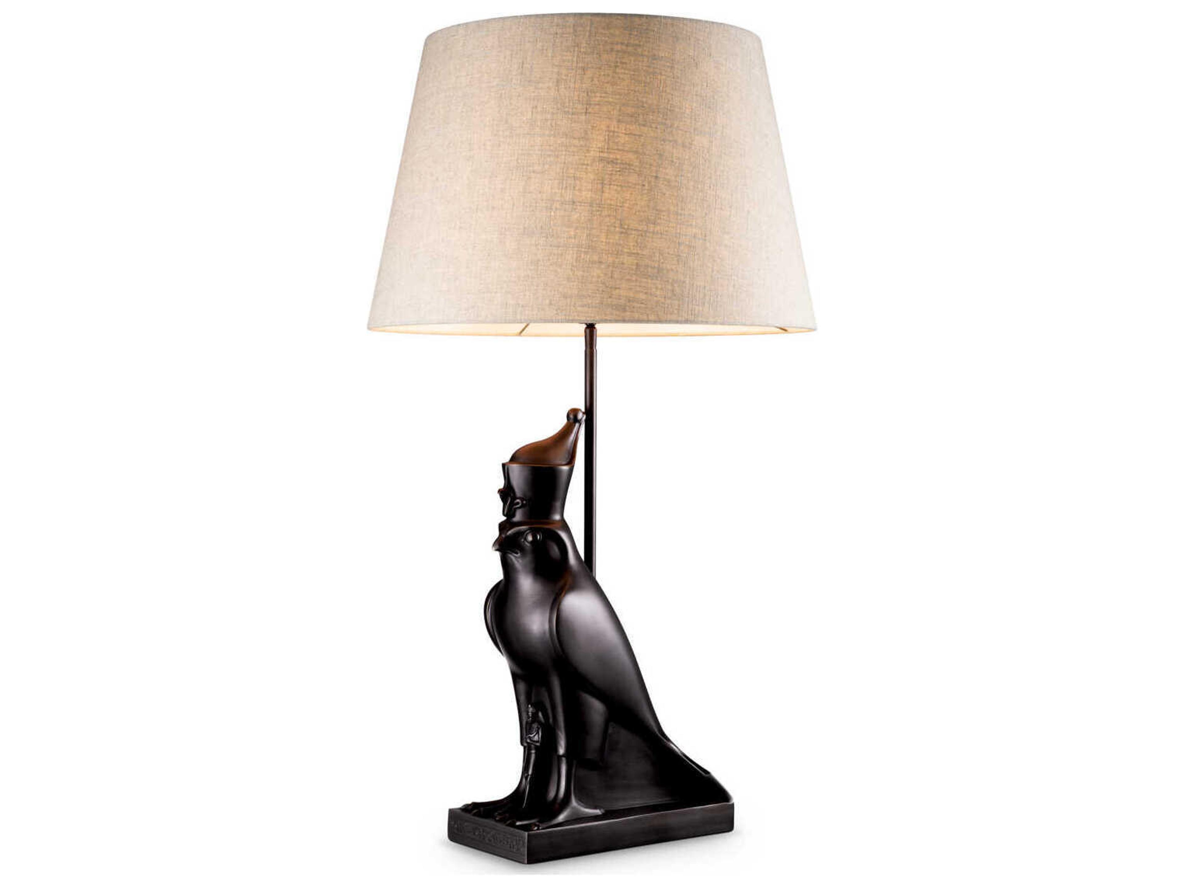 Horus Copper Bronze Traditional Table Lamp