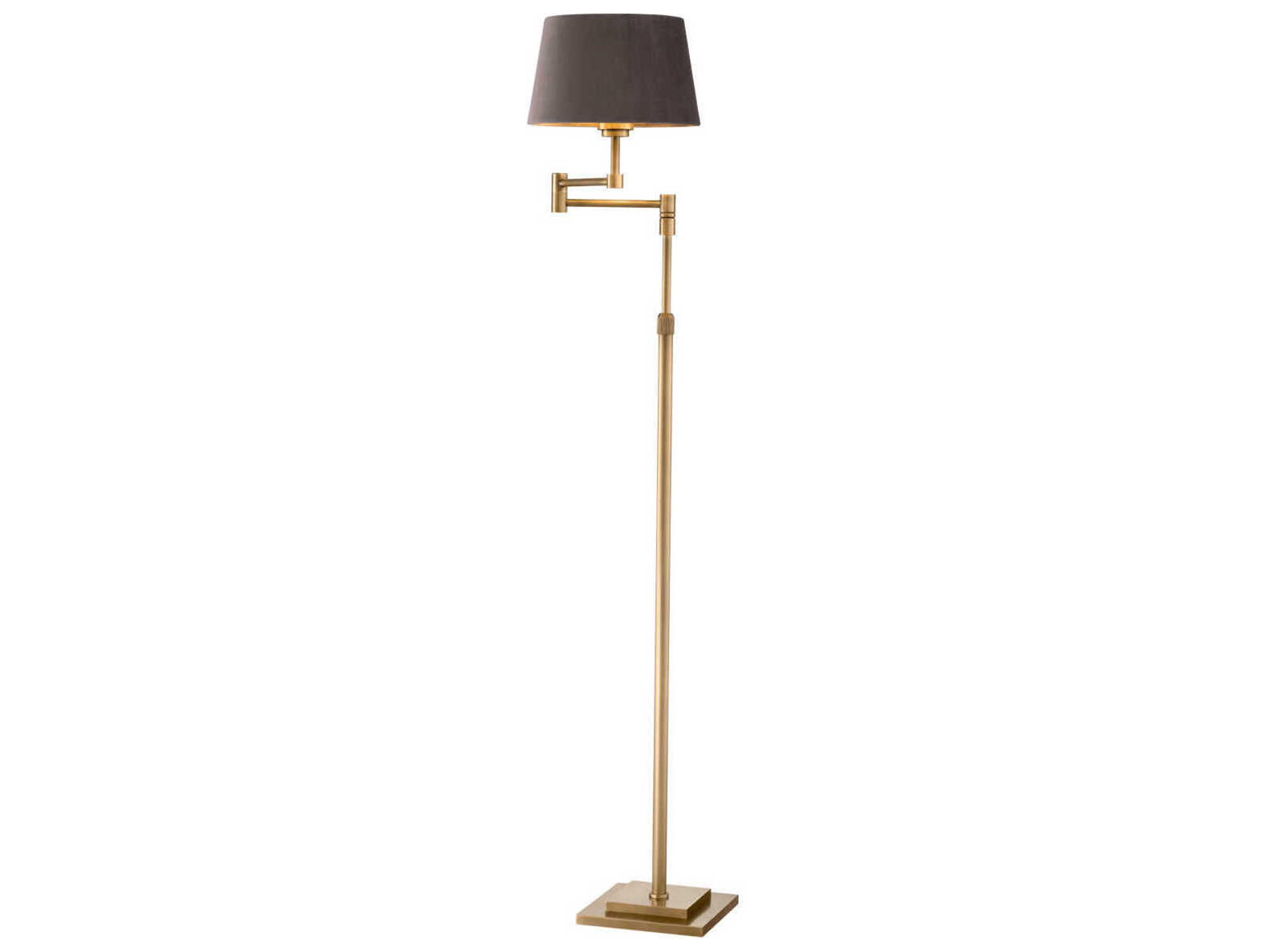 Eichholtz Corbin Brushed Brass Floor Lamp