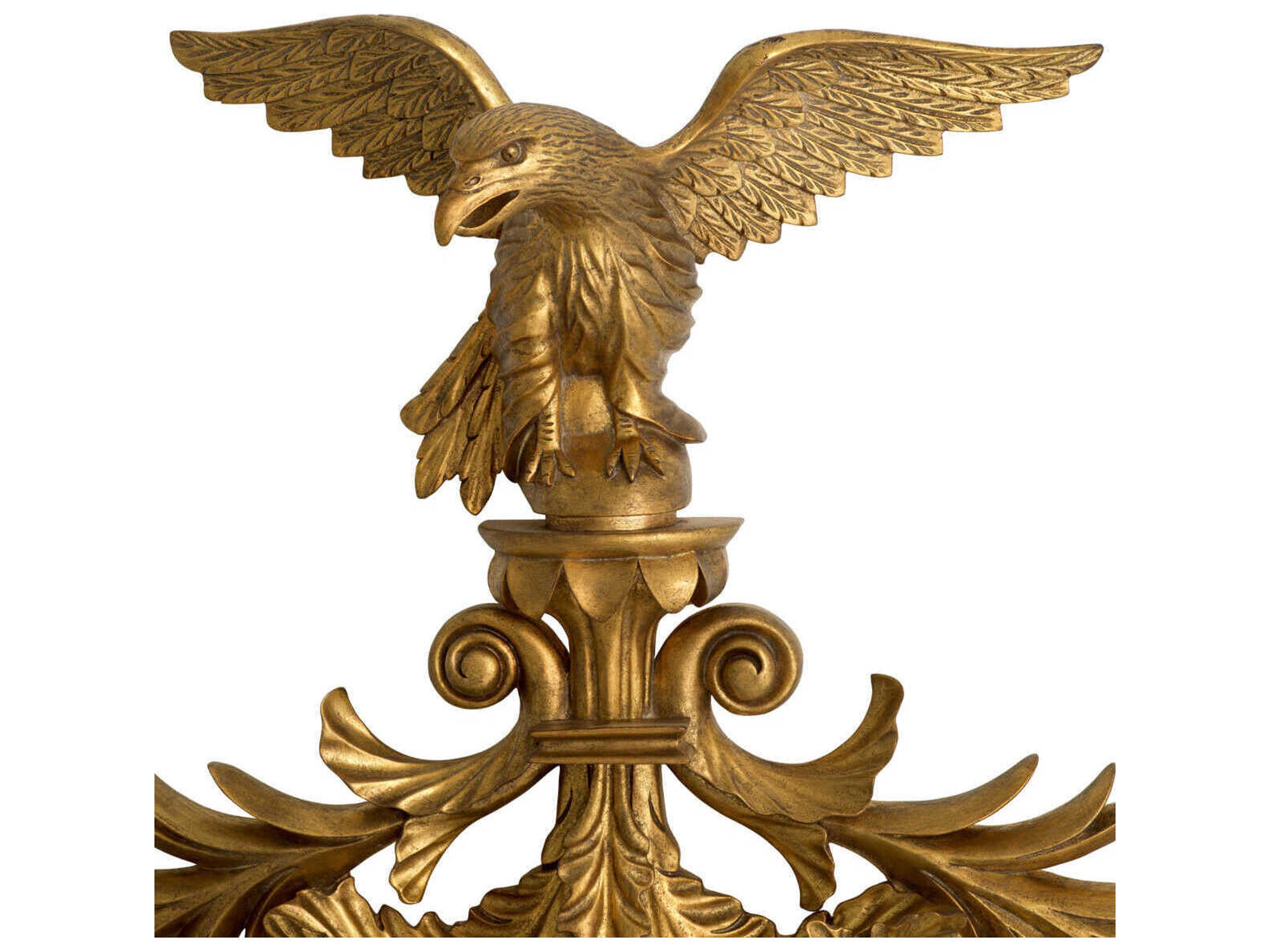 Eichholtz Girandole Antique Gold Mirror Glass Wall Round