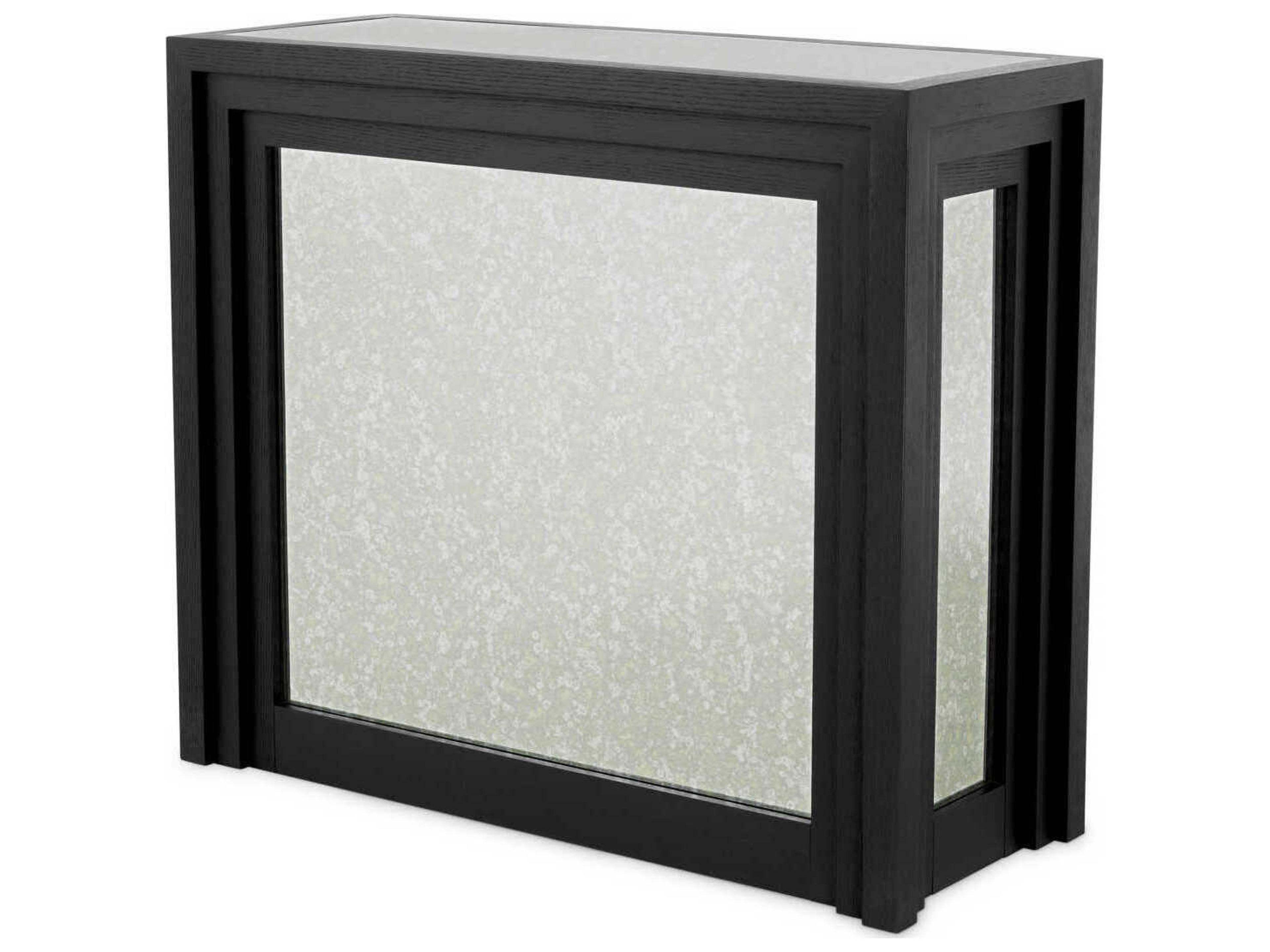 Bar Butler Black Solid Wood Cabinet