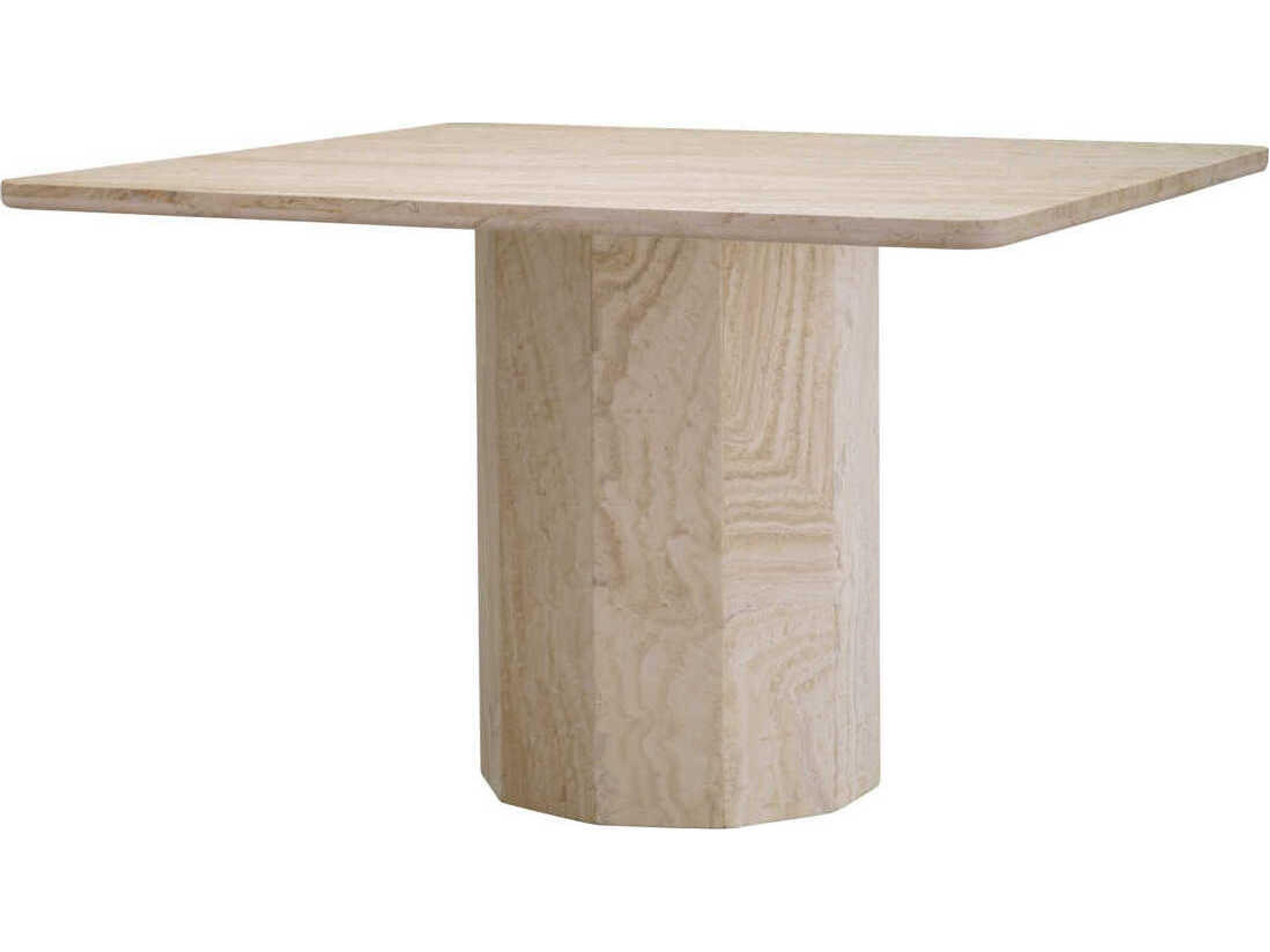 Eichholtz Piazza Square Stone Travertine Dining Table