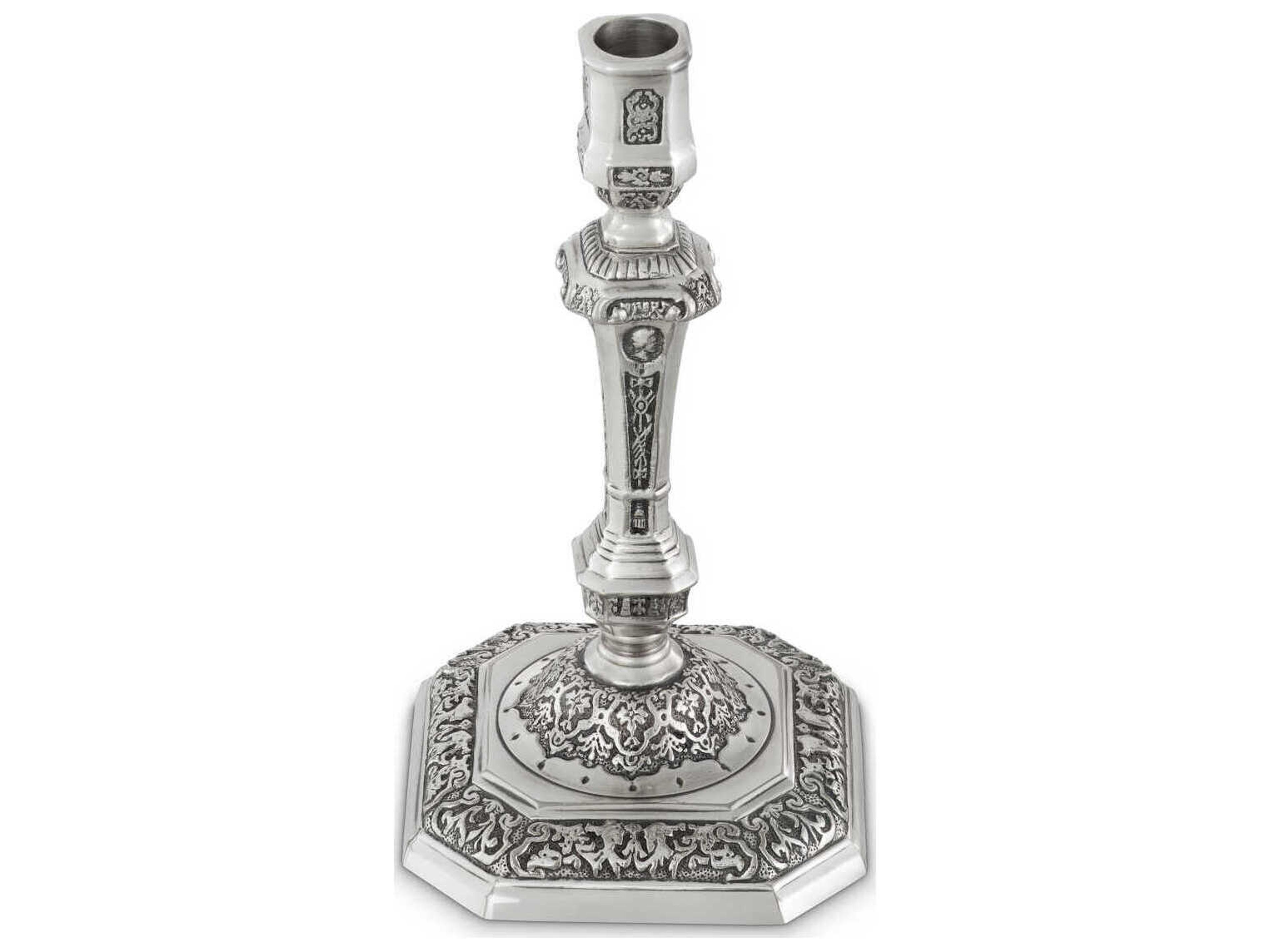 Eichholtz Candle Holders Antique Silver Holder