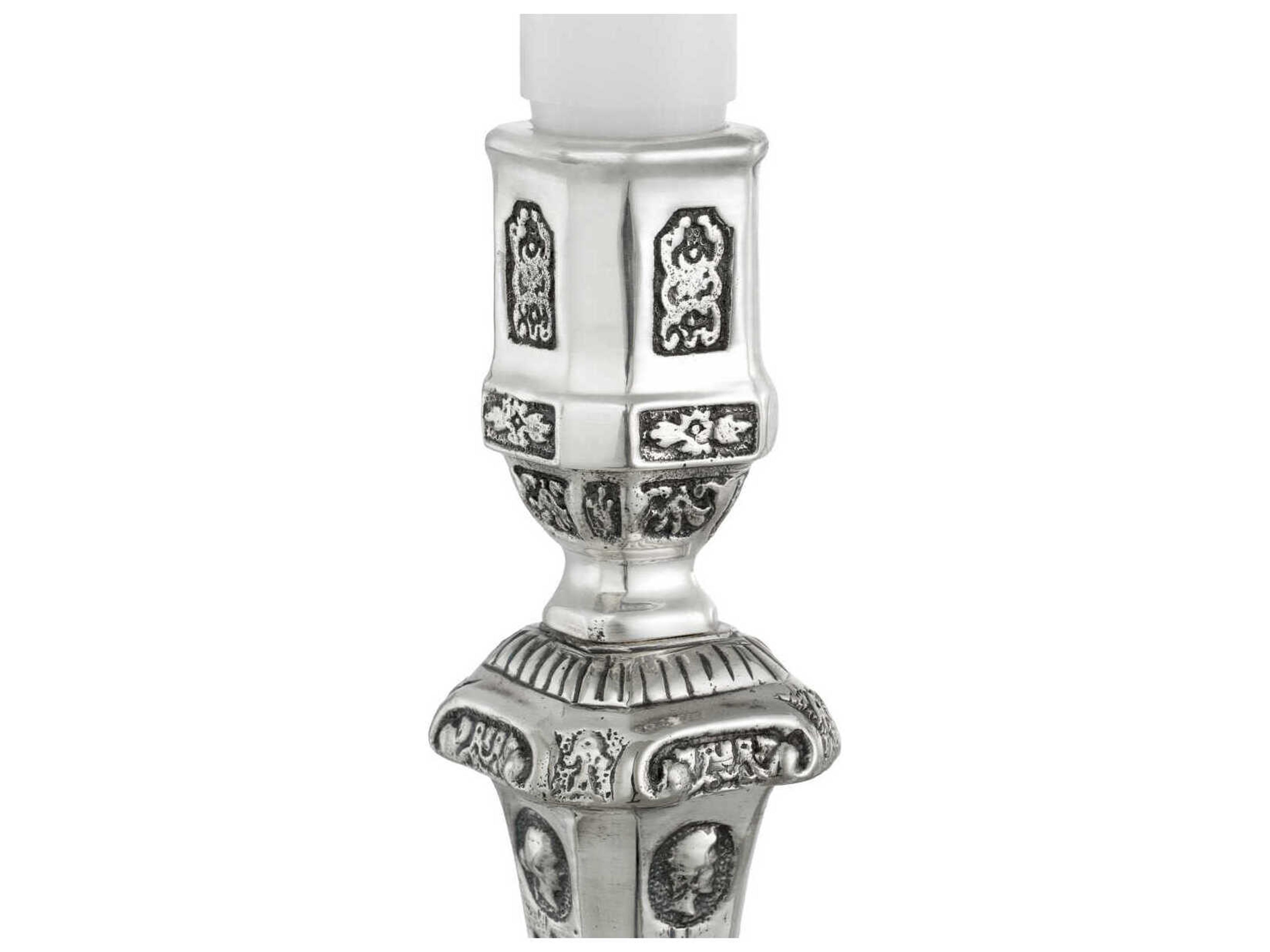 Eichholtz Candle Holders Antique Silver Holder