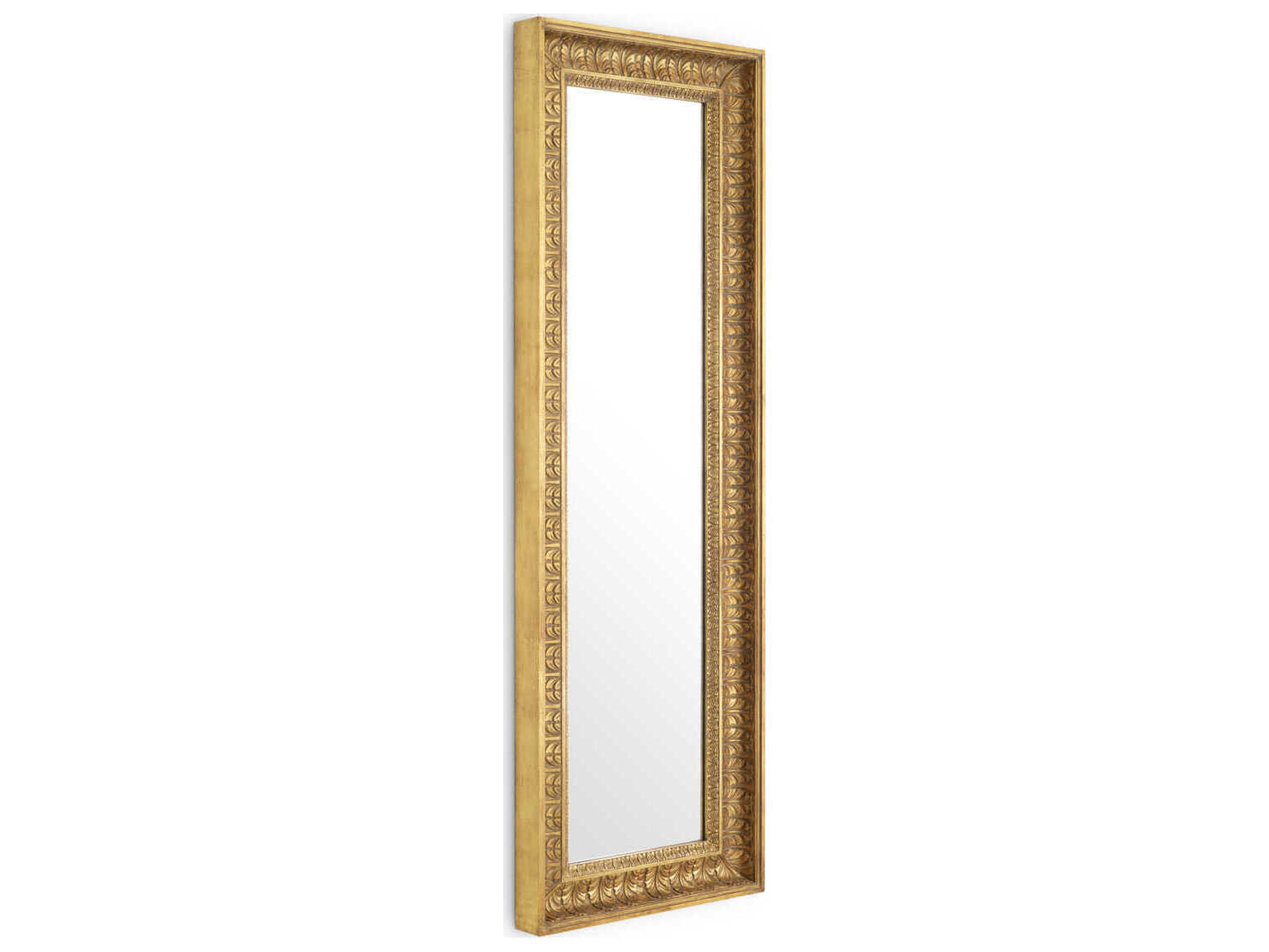Sahure Antique Gold Wall Mirror Vertical