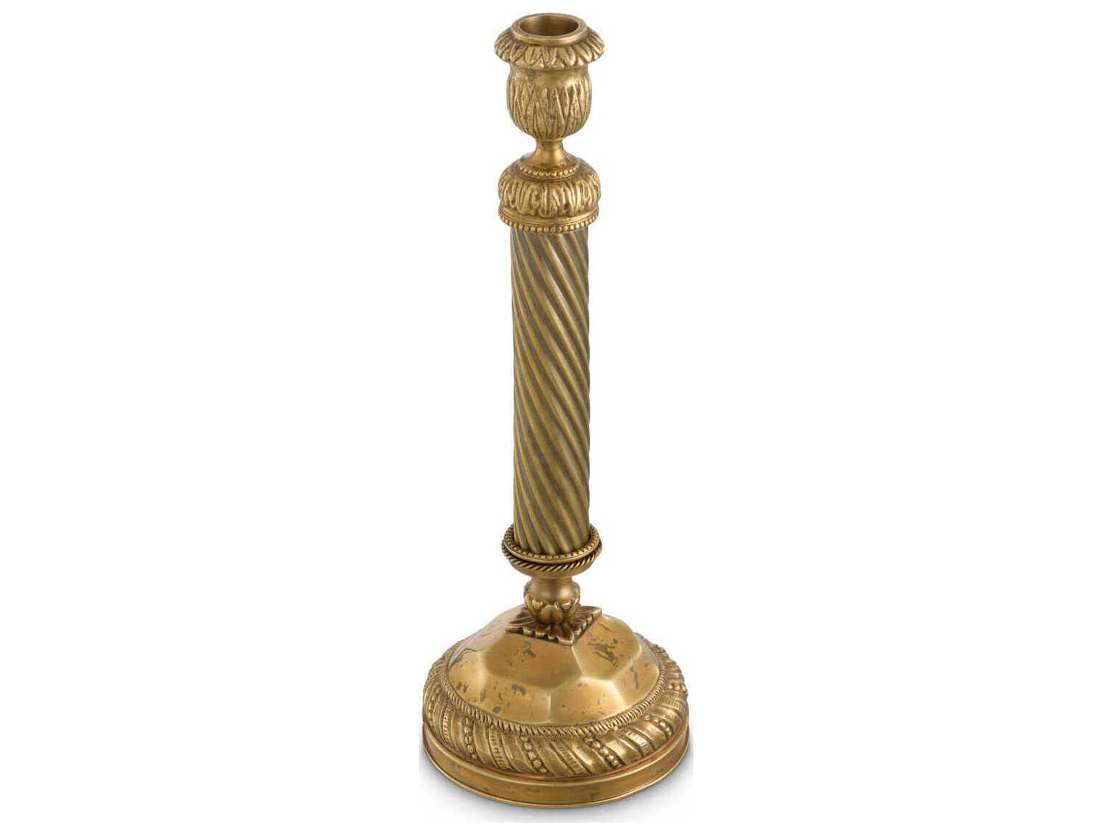 Eichholtz Candle Holders Antique Brass Holder