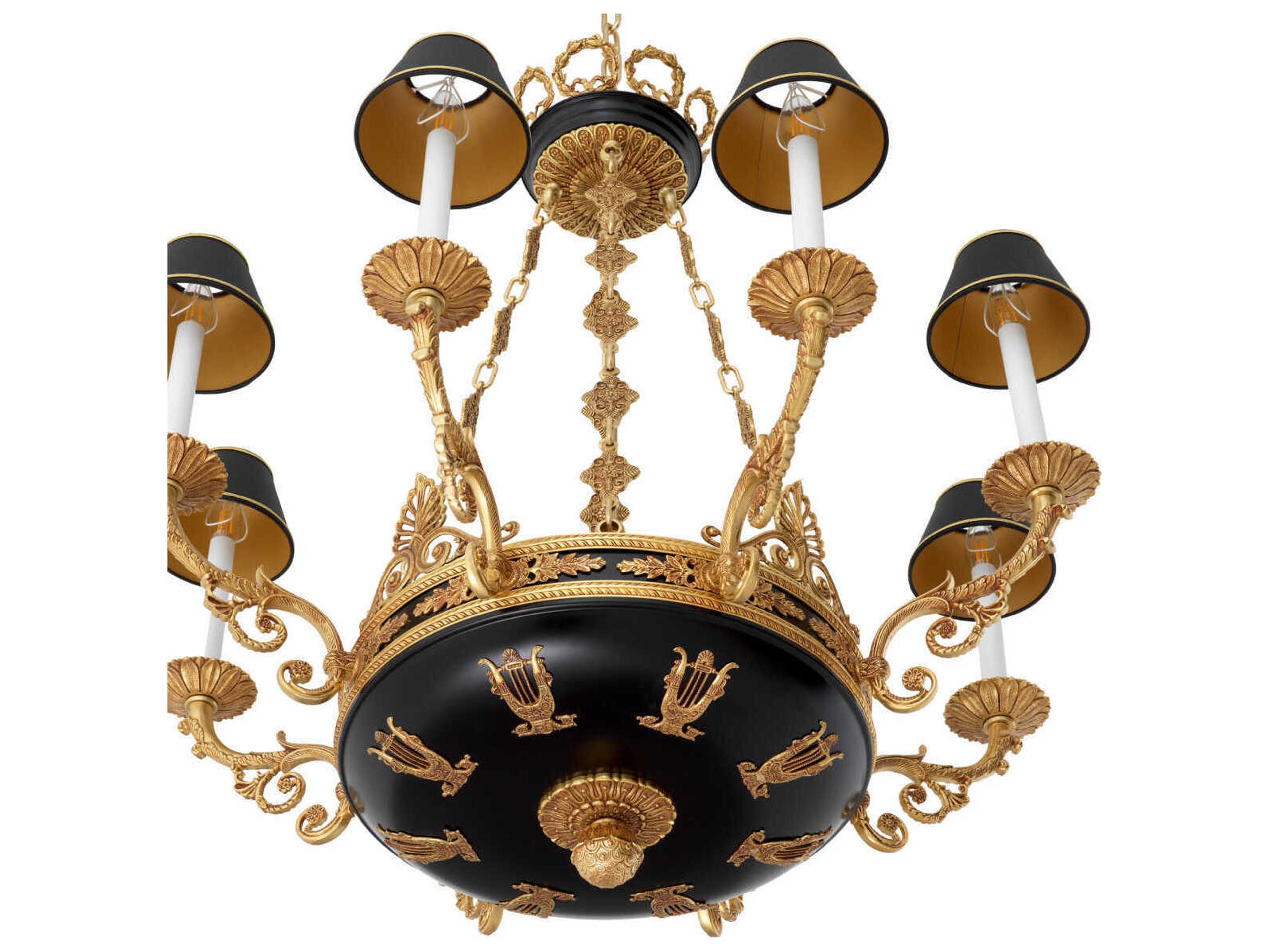 Eichholtz Palais Antique Gold Traditional Candelabra Chandelier