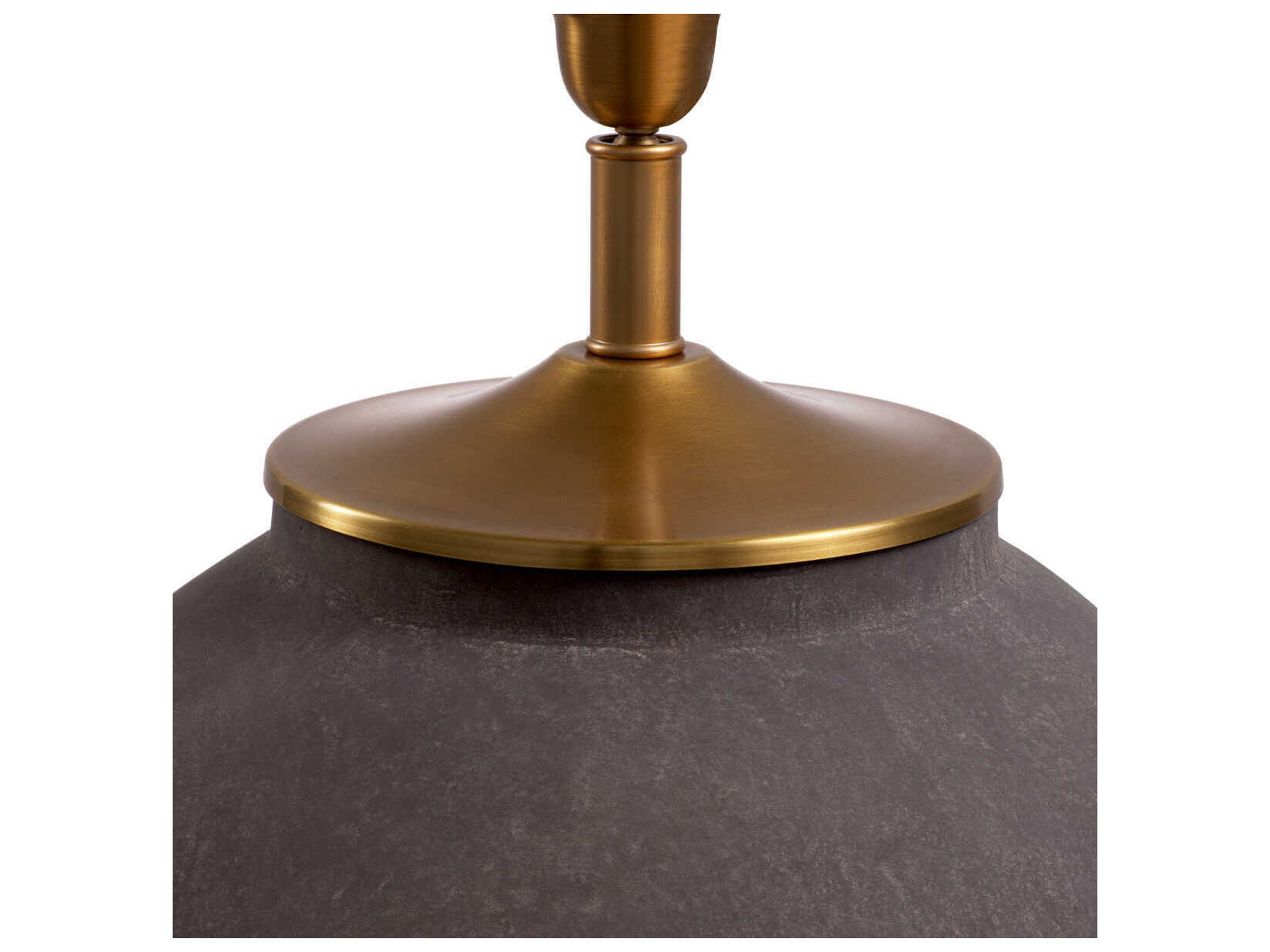 Eichholtz Moon Sand Brushed Brass Brown Table Lamp
