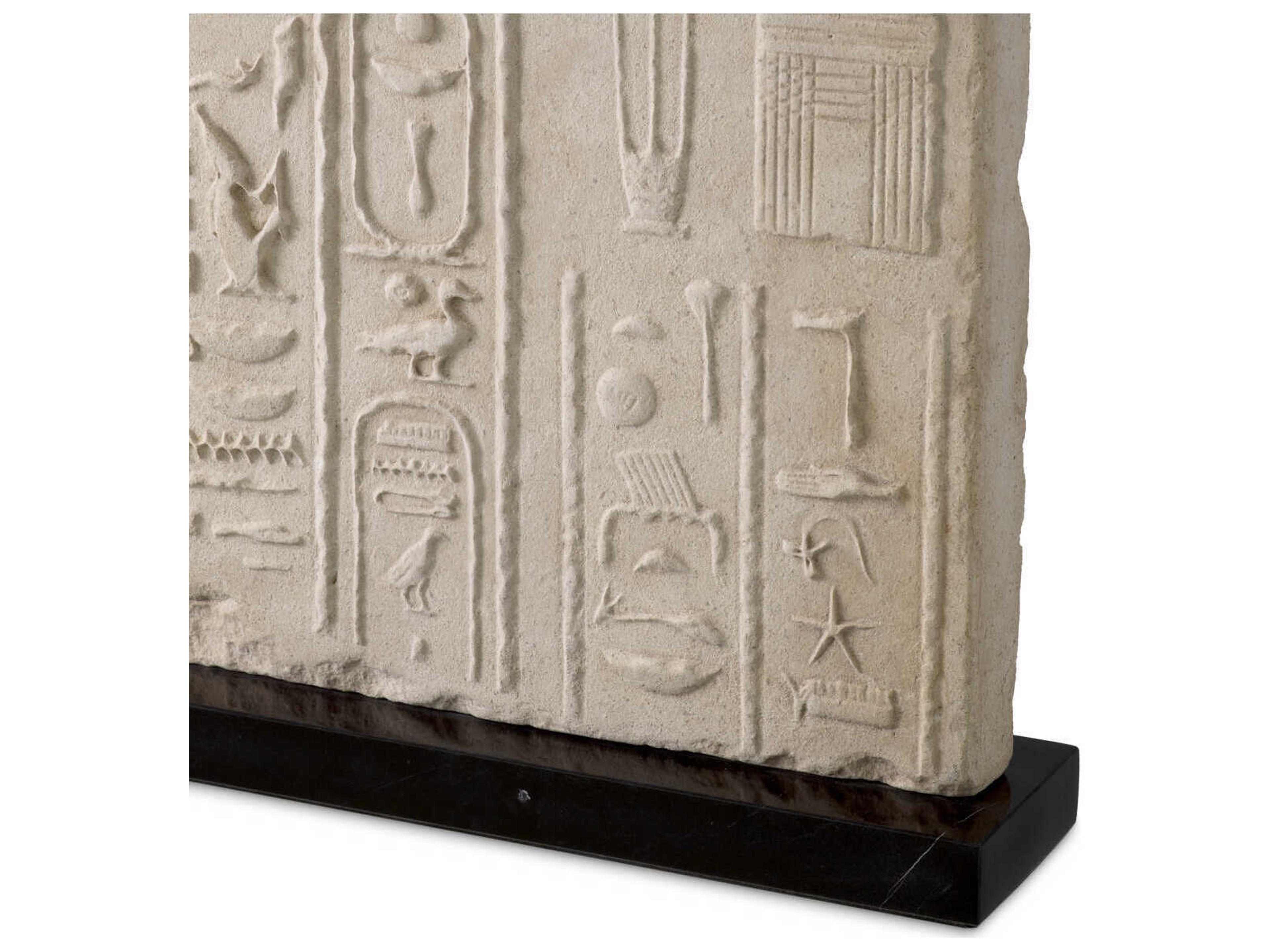 Eichholtz Hathor Sandstone Brushed Brass Table Lamp