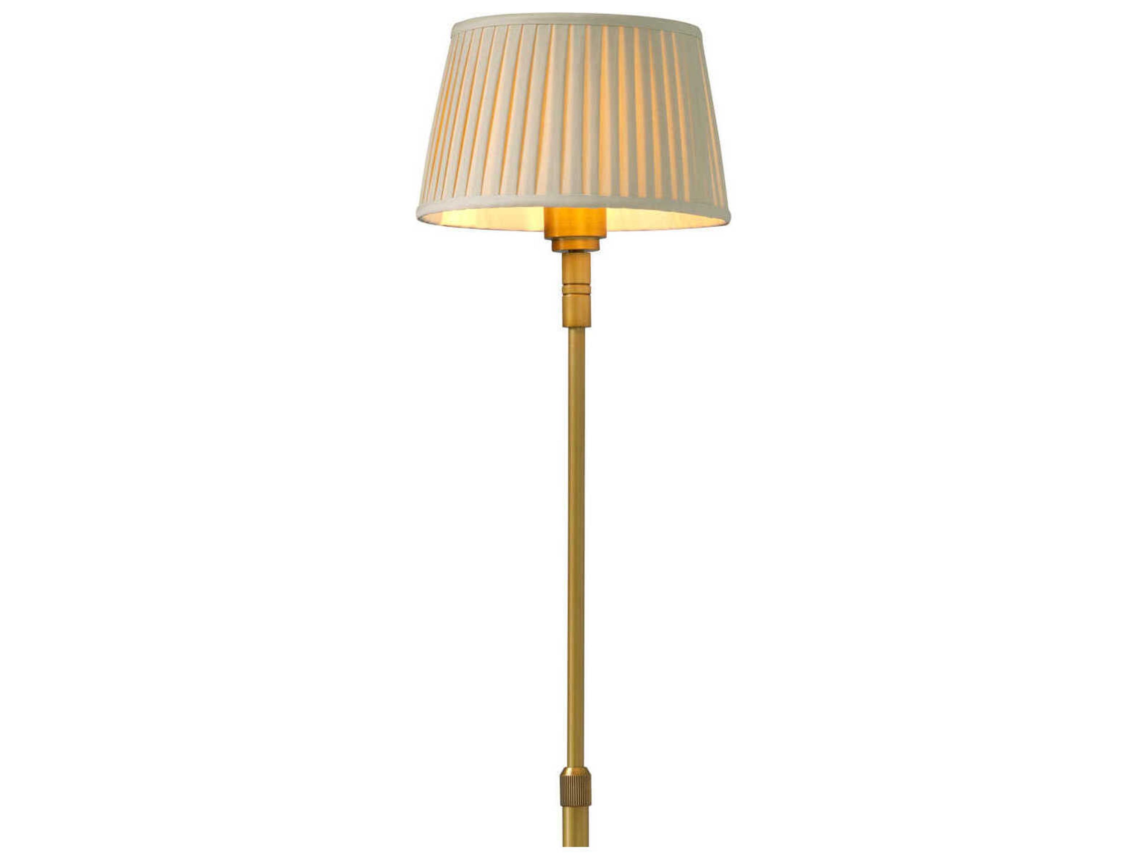 Eichholtz Tryon Brushed Brass Traditional Floor Lamp