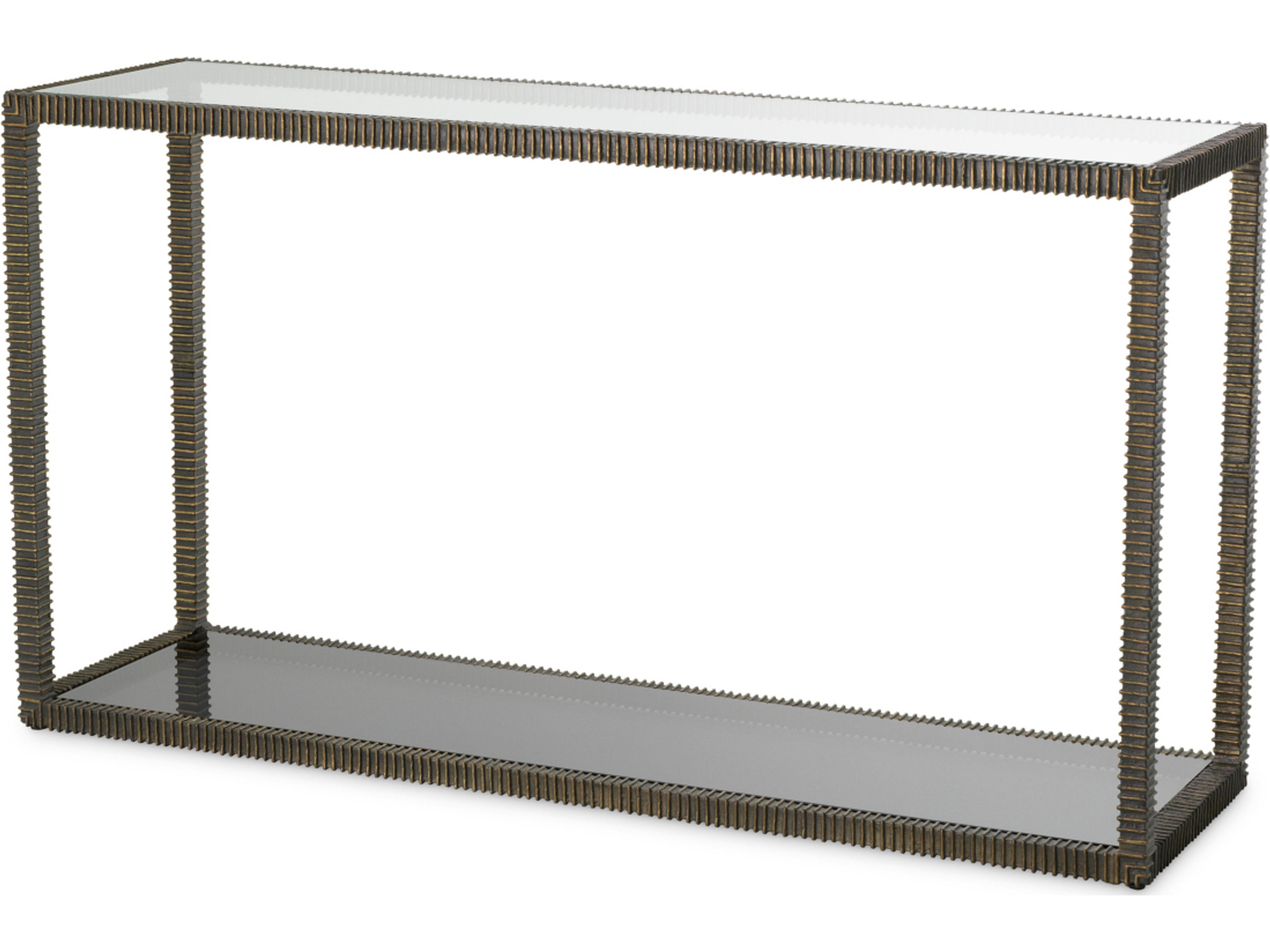 Rectangular Glass Console Table