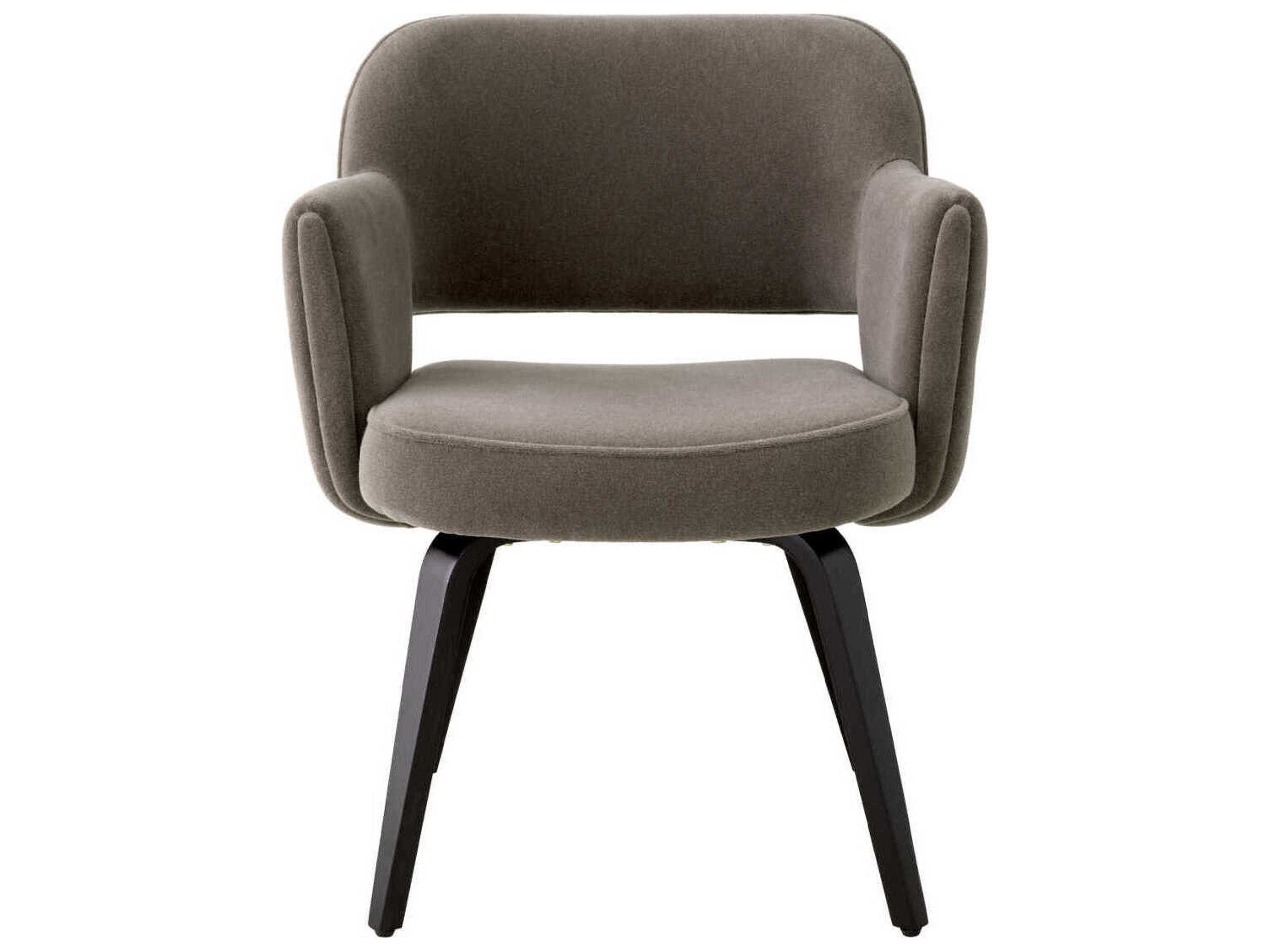 Eichholtz Park Brown Upholstered Arm Dining Chair