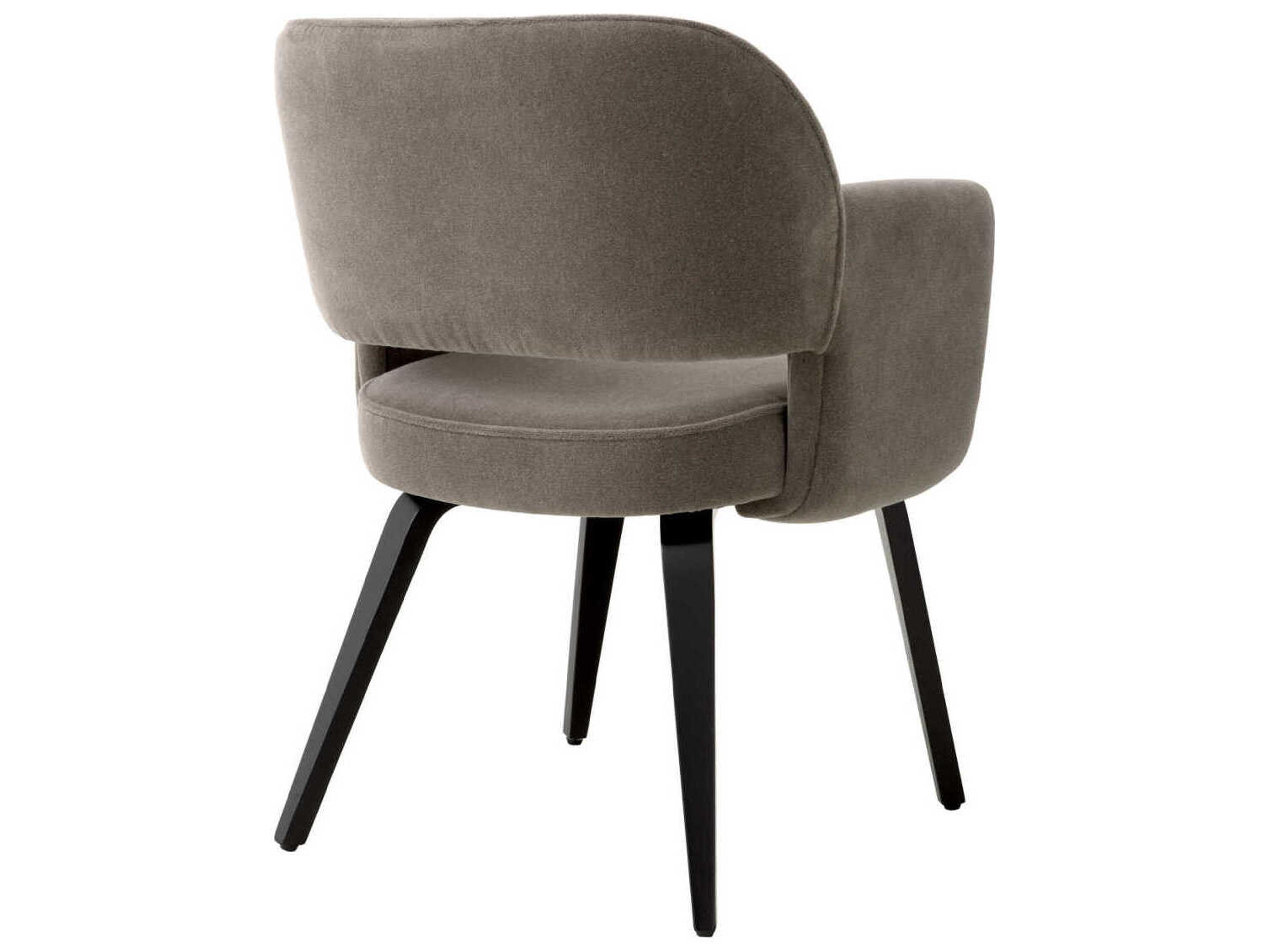 Eichholtz Park Brown Upholstered Arm Dining Chair