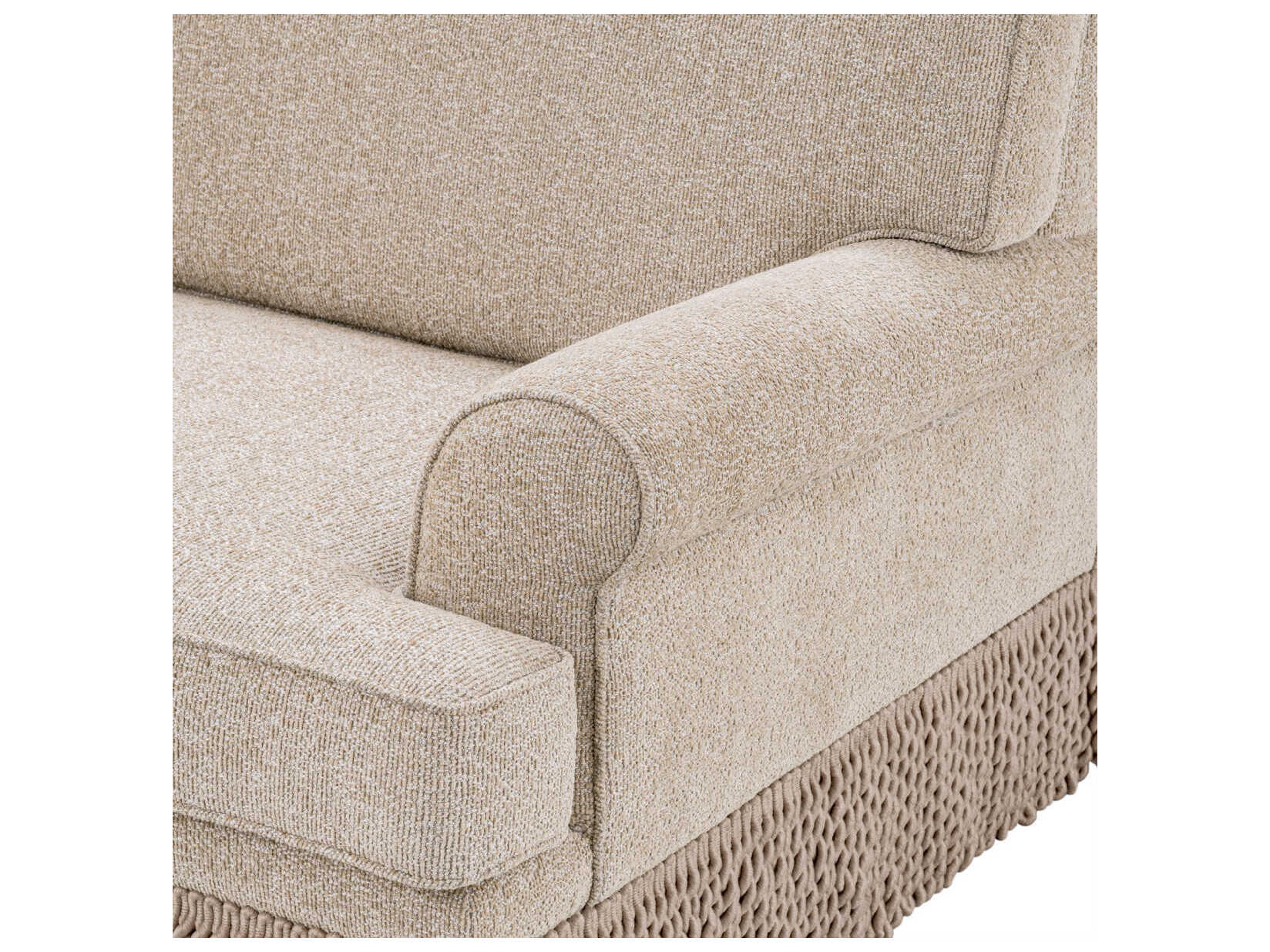 Eichholtz Madison Palmer Beige Upholstered Sofa