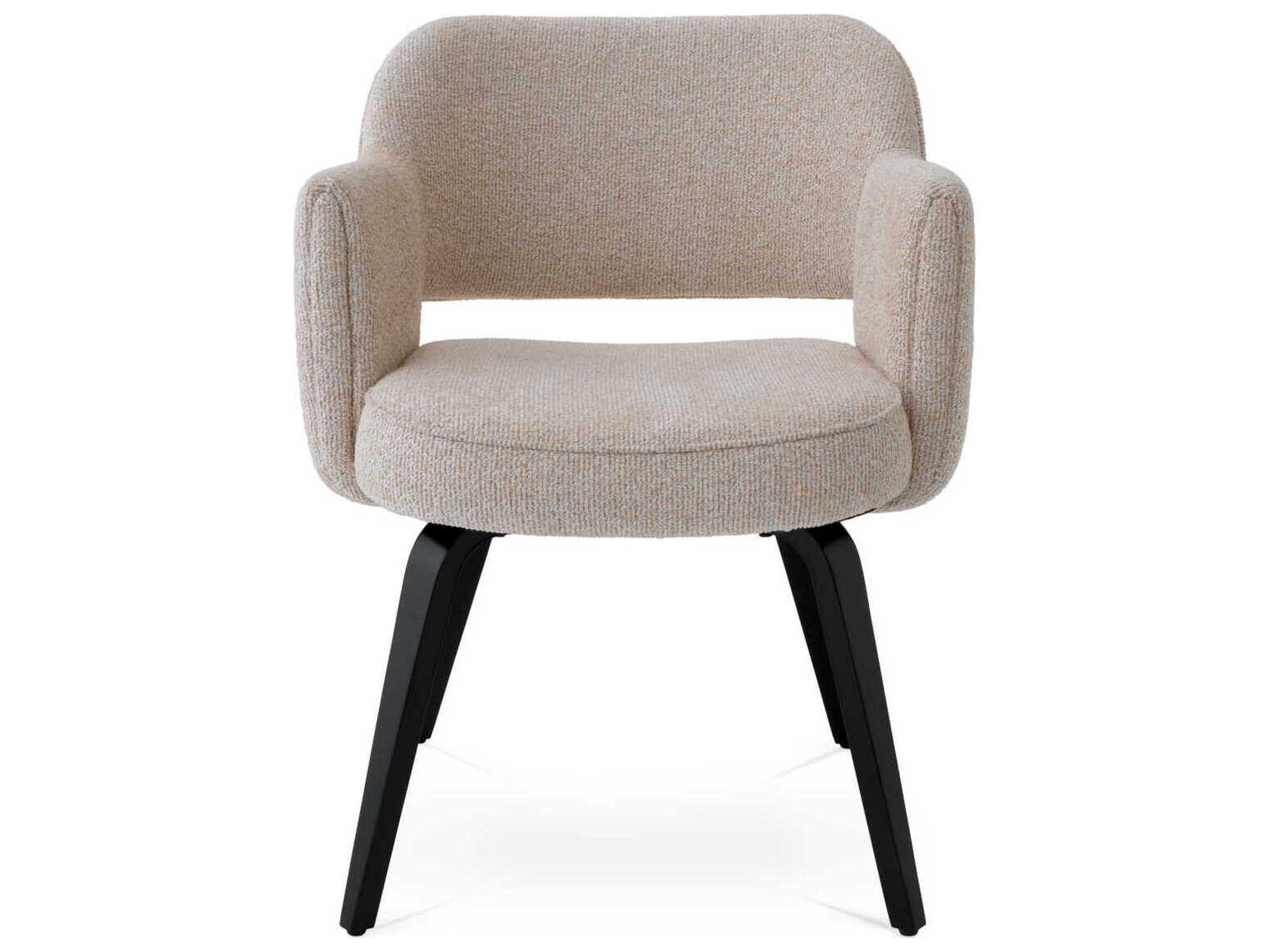 Eichholtz Park Beige Upholstered Arm Dining Chair