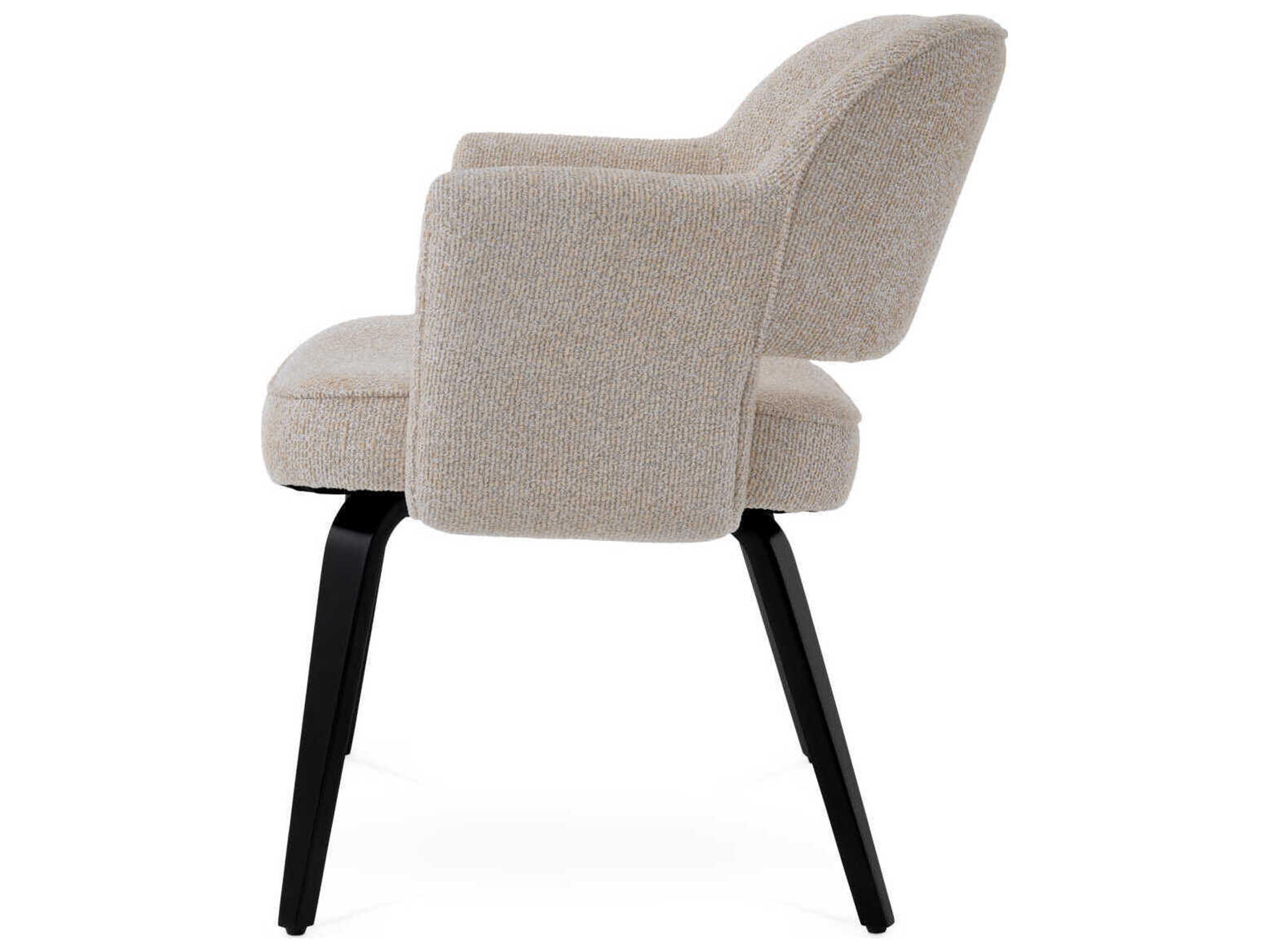 Eichholtz Park Beige Upholstered Arm Dining Chair