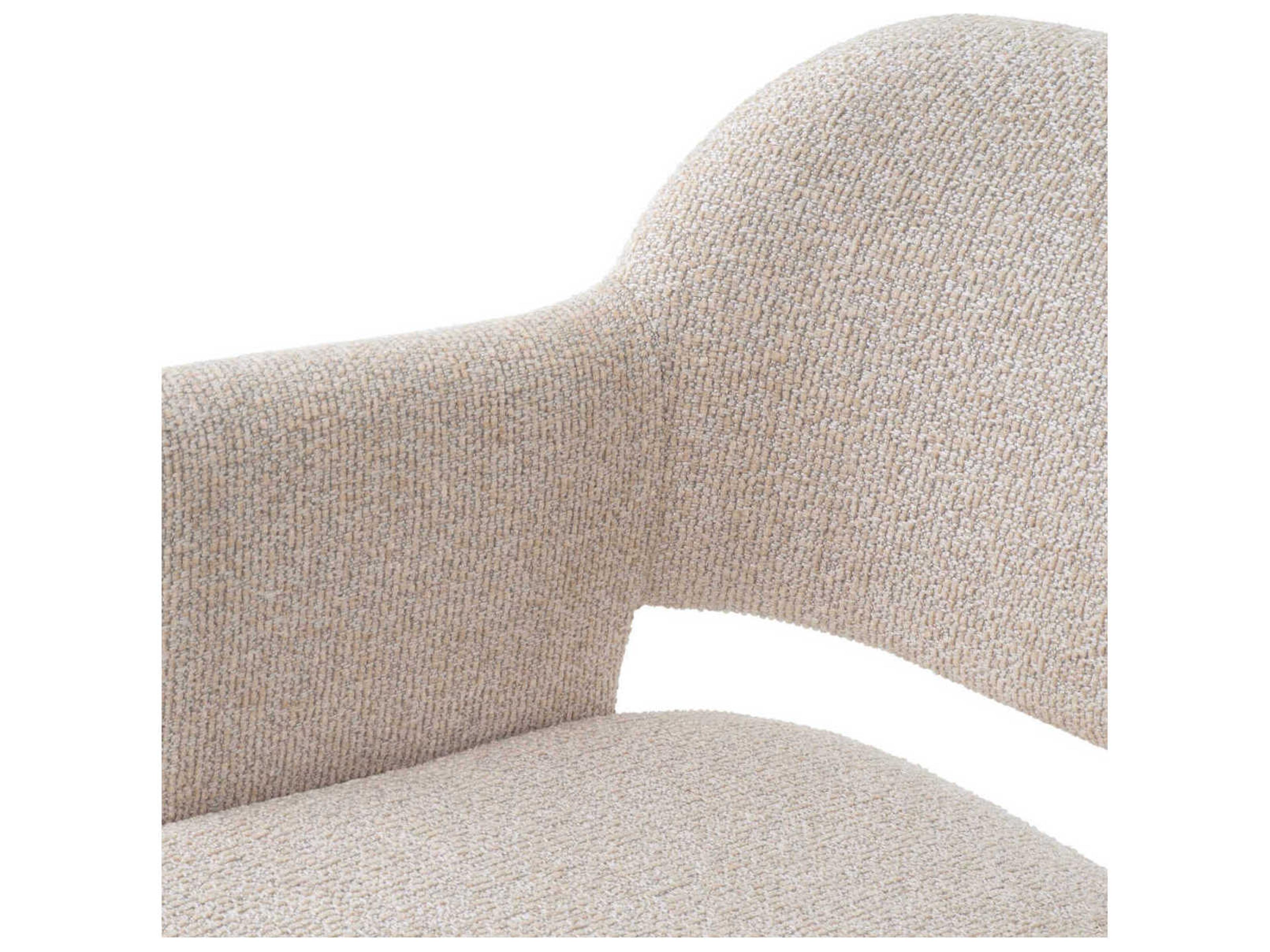 Eichholtz Park Beige Upholstered Arm Dining Chair