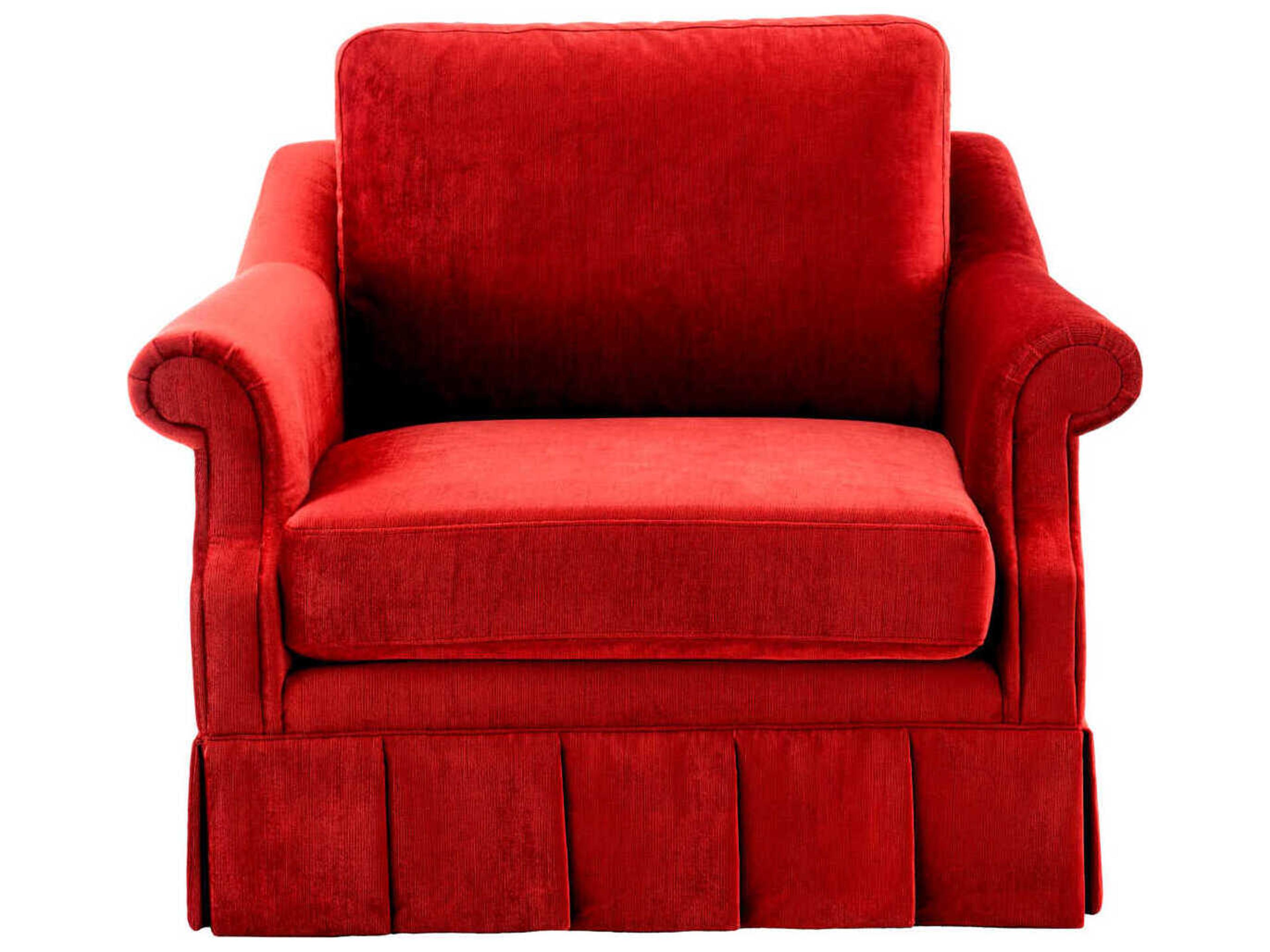 Eichholtz Verplanck Red Velvet Accent Chair