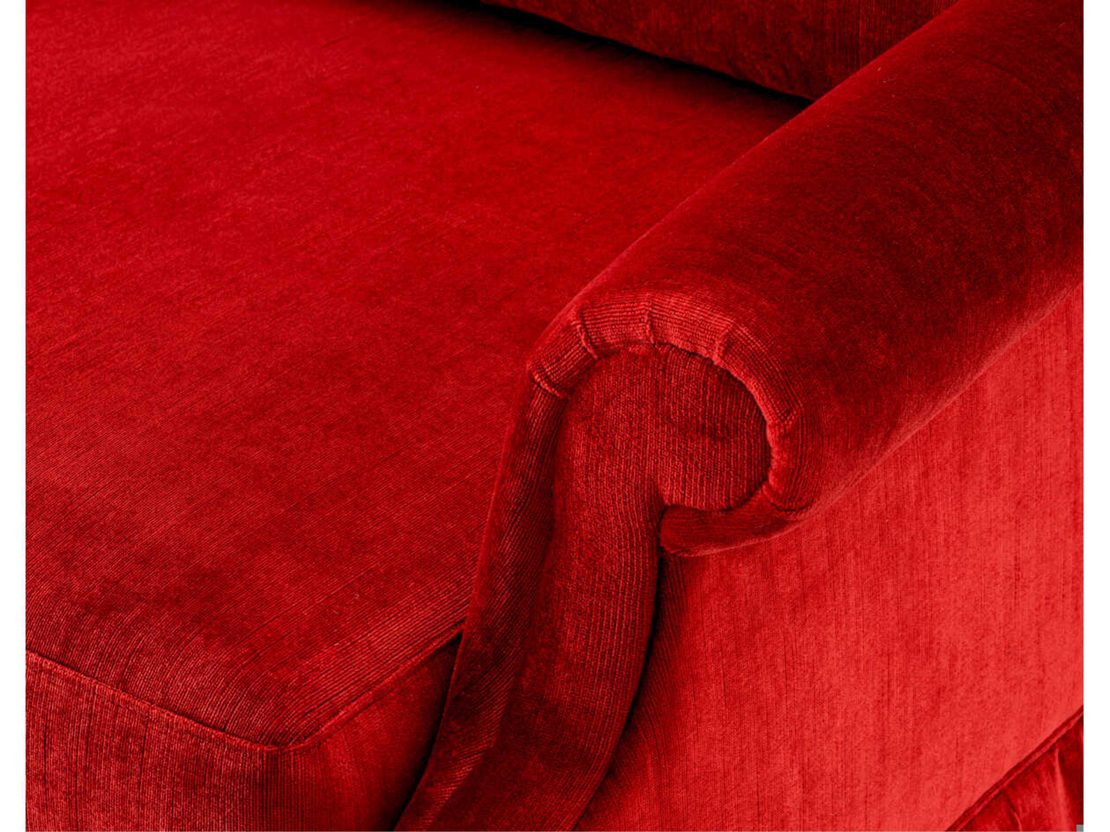 Eichholtz Verplanck Red Velvet Accent Chair