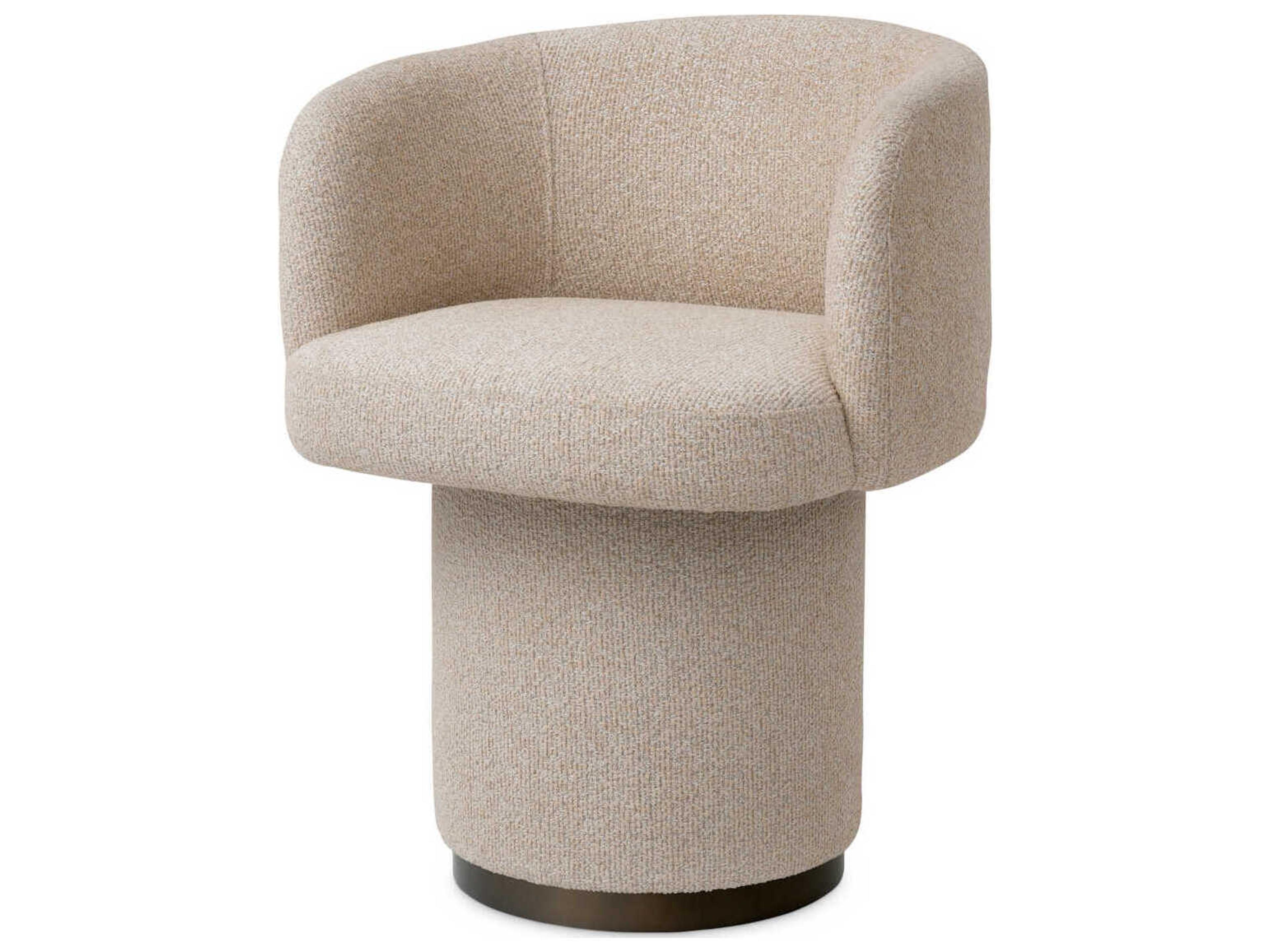 Marly Beige Upholstered Arm Dining Chair